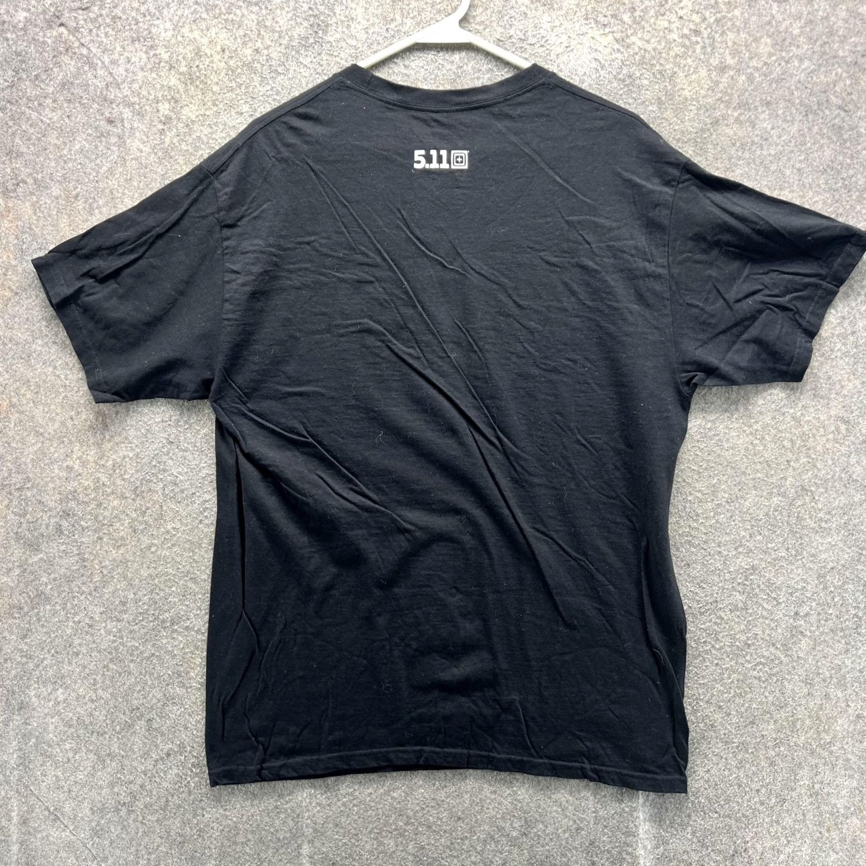 Vintage 5.11 Shirt Mens Large Black Graphic Tee Patriot Tactical Purpose Built Gear Logo Crew Neck Short Sleeve Modern Jersey Cotton Size US L / EU 52-54 / 3 - 7 Thumbnail