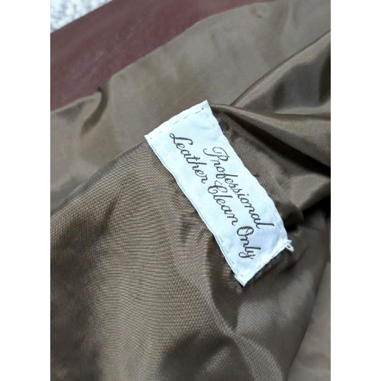 Sears VINTAGE Argentina leather blazer blazer Mens 40L brown leather two-button 3" lapel noth notch pecan brown SEARS vintage leather blazer Size 40R - 7 Thumbnail