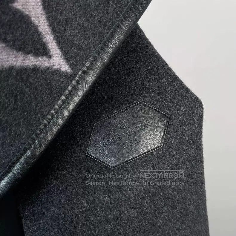 Louis Vuitton Louis Vuitton Dark grey bathrobe coat with full print of o Size XXS / US 00 / IT 34 - 5 Thumbnail
