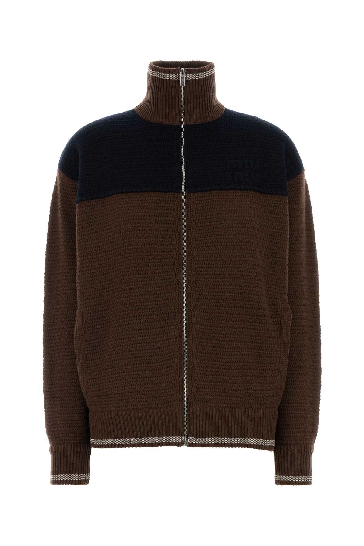 Miu Miu Brown Cashmere Cardigan Size S / US 4 / IT 40 - 1 Thumbnail