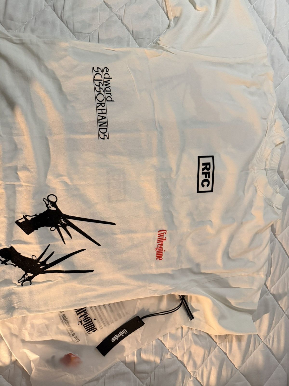 Civil Regime Edward Scissorhands x Civil Regime Vintage Wash Tee — Large Size US L / EU 52-54 / 3 - 2 Thumbnail
