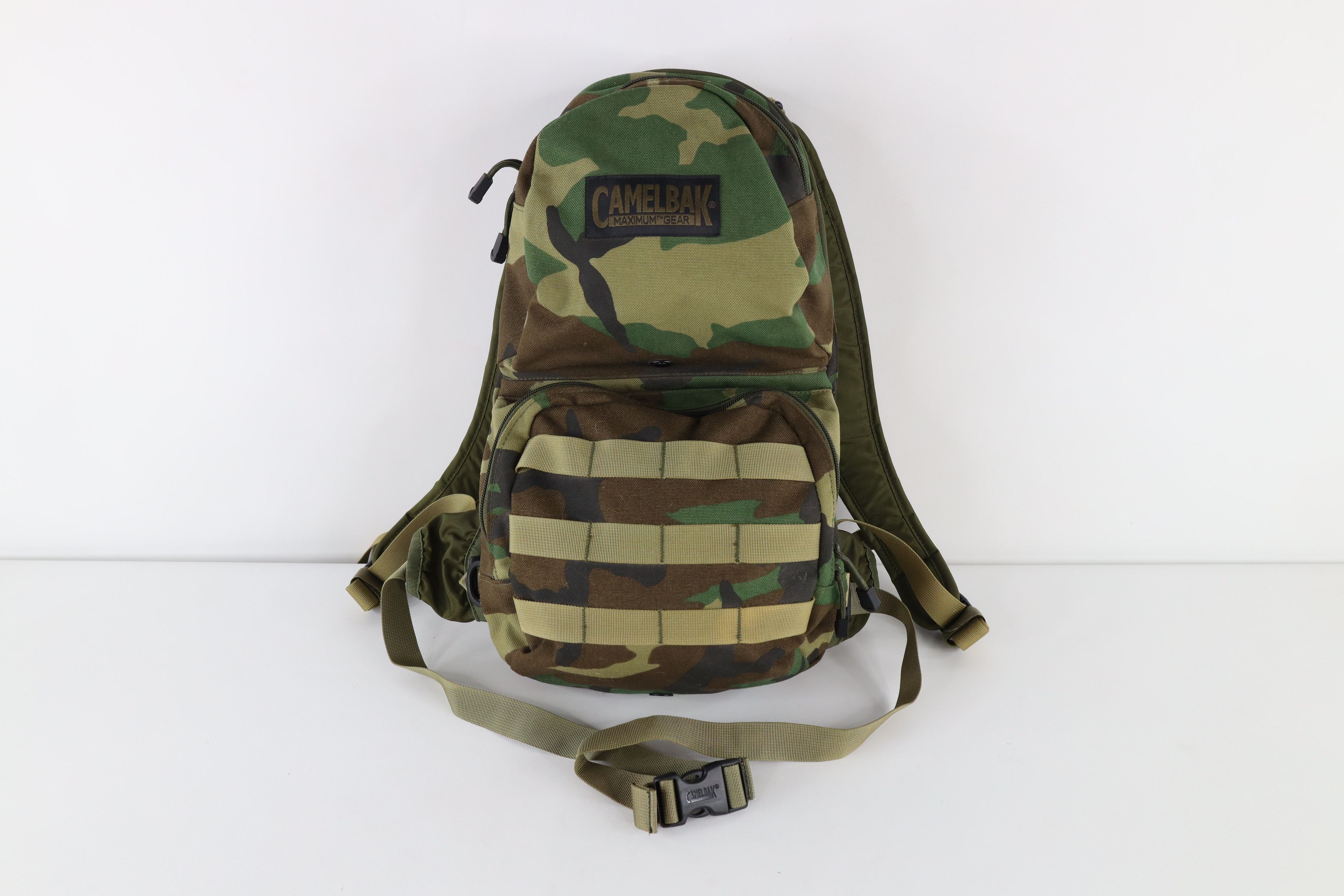 image of Vintage Camelbak Mule 100Oz Cordura Camouflage Hydration Pack Bag, Men's