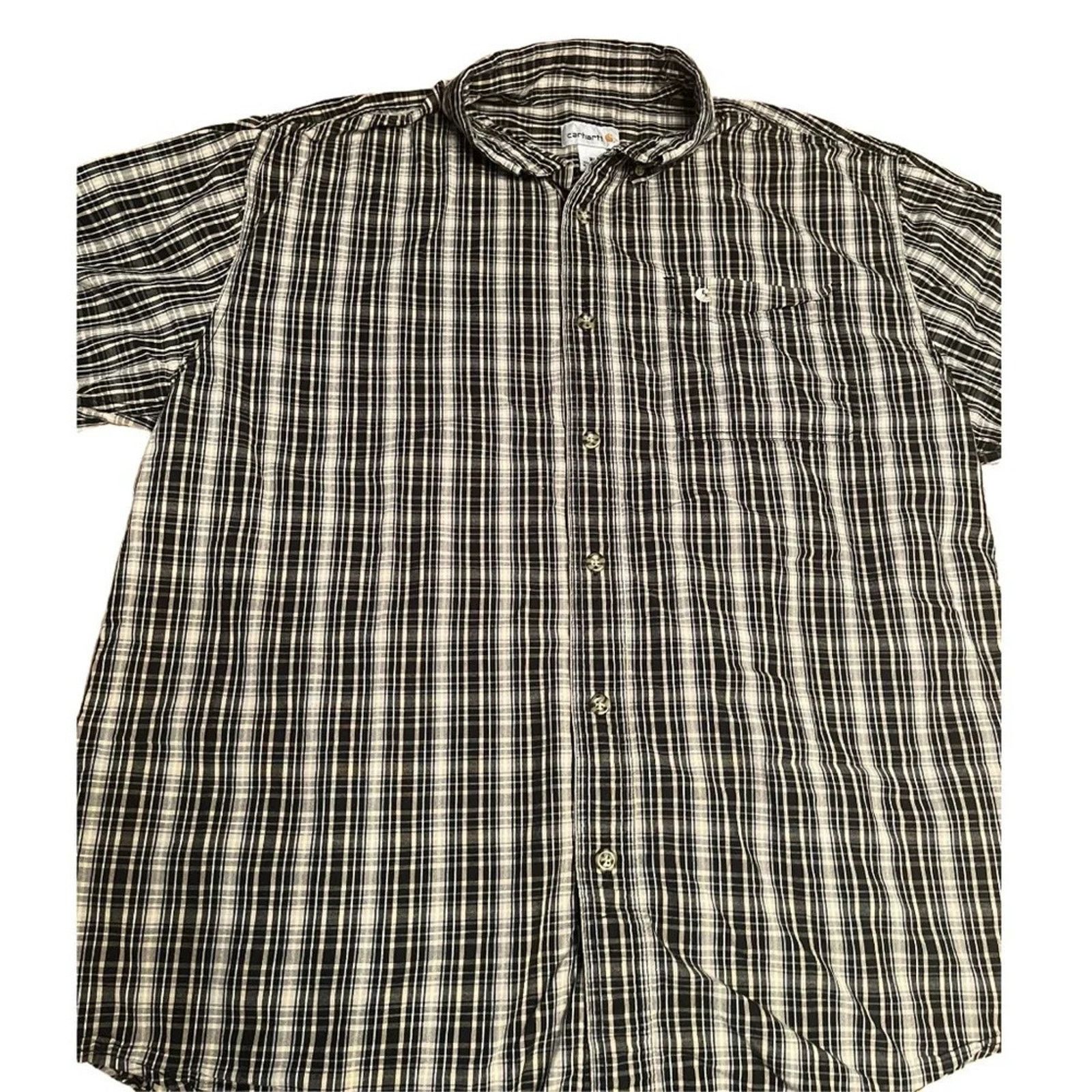 Carhartt Carhartt loose fit plaid short sleeved shirt, size XL. Size US XL / EU 56 / 4 - 1 Thumbnail