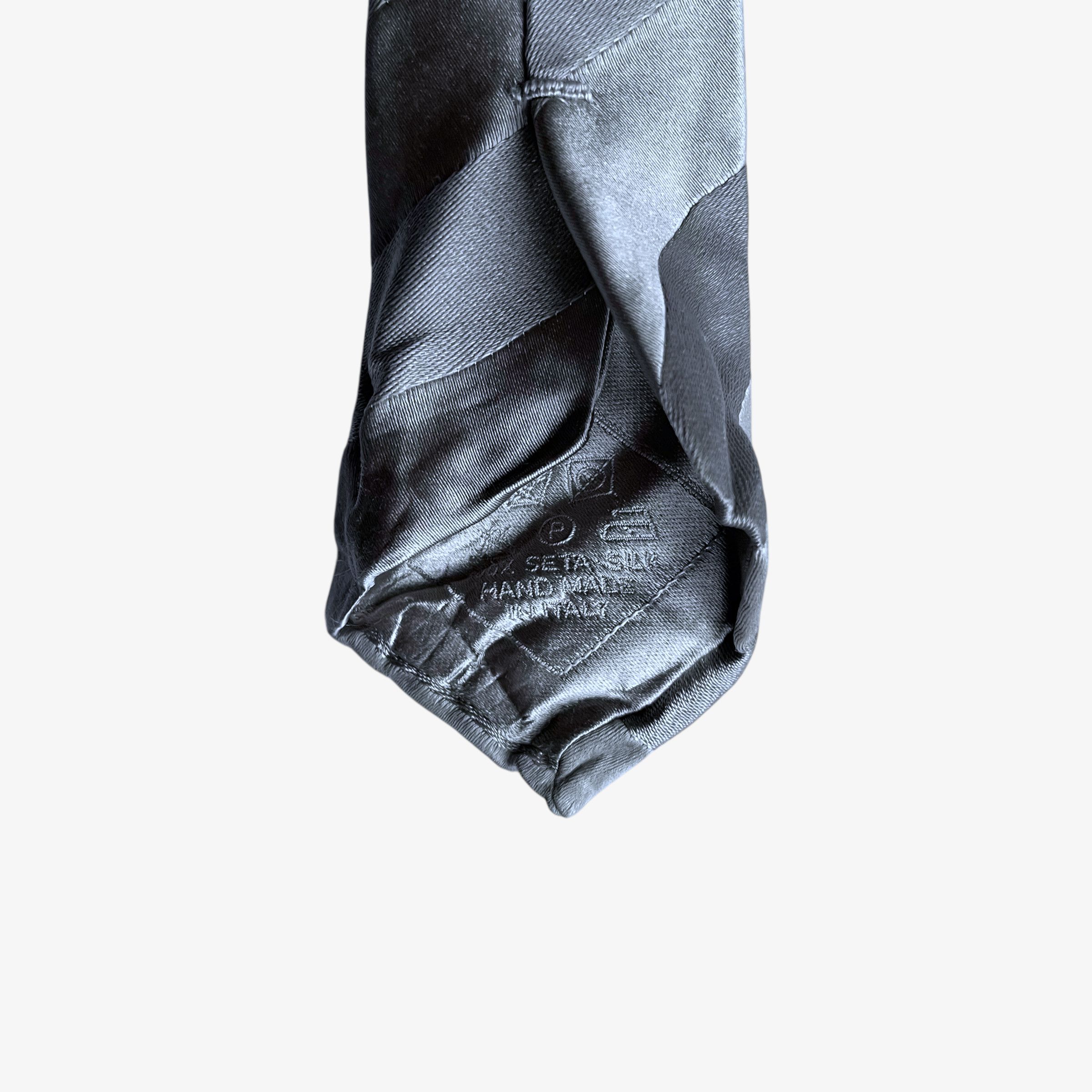 Brioni Vintage 90s Brioni Striped Silver Silk Tie Size ONE SIZE - 4 Thumbnail