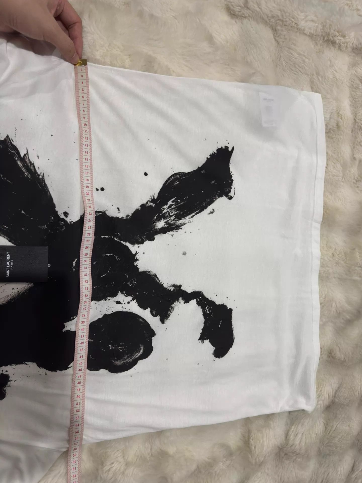 Saint Laurent Paris SLP Oversized White Short Sleeve T-Shirt Men's XL Size US XL / EU 56 / 4 - 8 Thumbnail