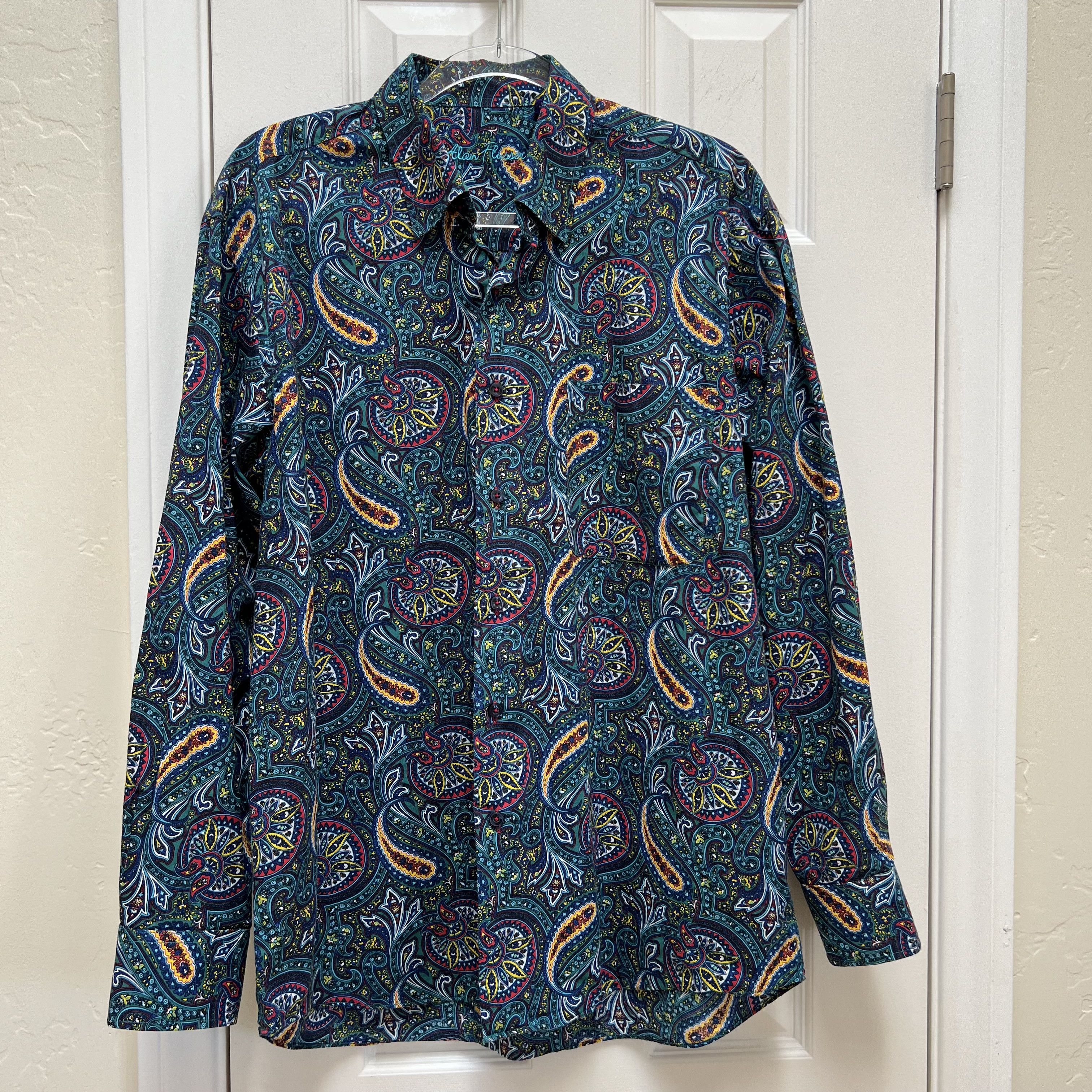 Alan Flusser Alan Flusser Bold Colorful Vibrant Paisley Shirt Size US L / EU 52-54 / 3 - 2 Thumbnail