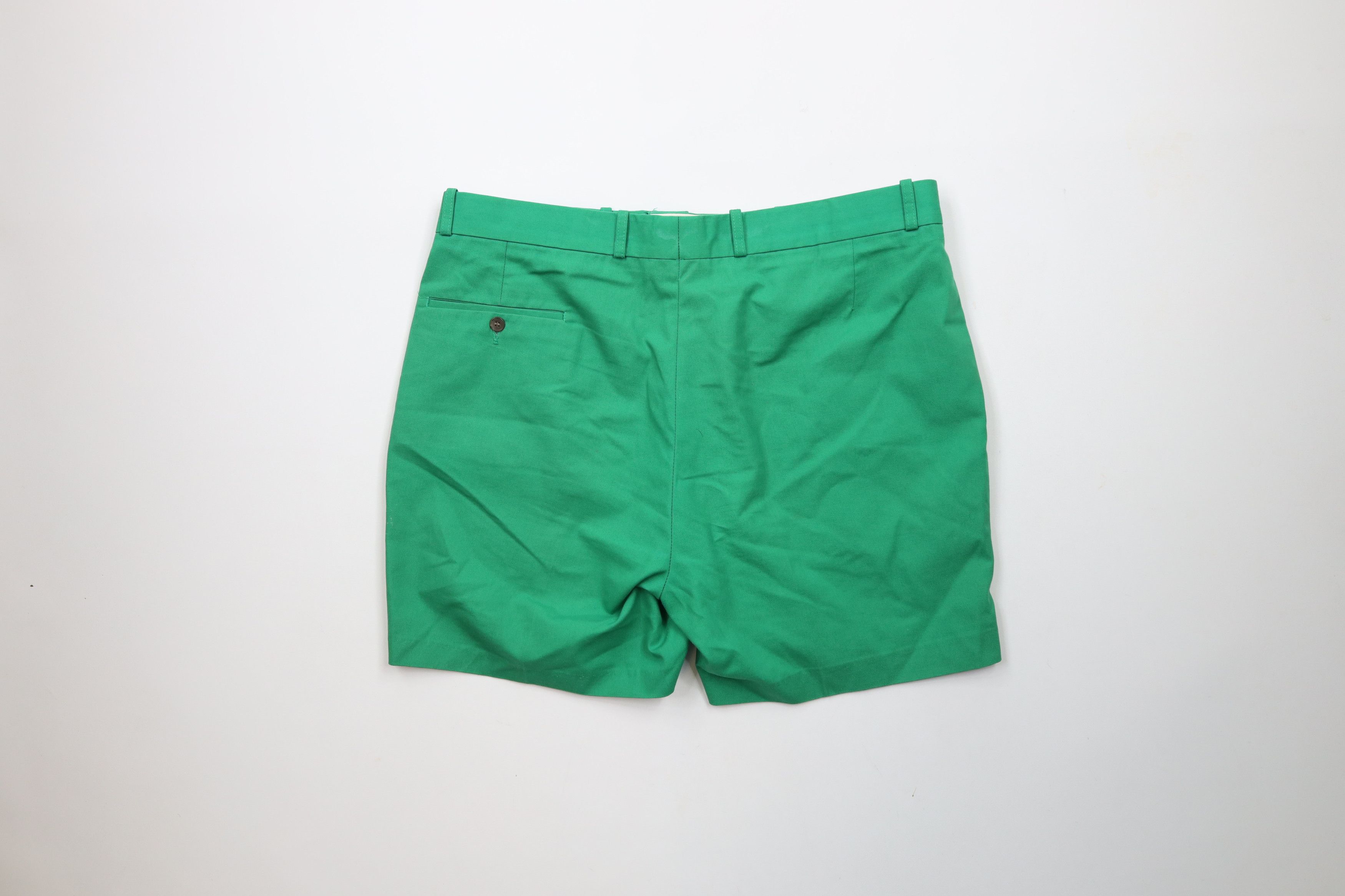 Vintage Vintage 80s 90s Streetwear Knee Chino Shorts Kelly Green Size US 36 / EU 52 - 10 Thumbnail