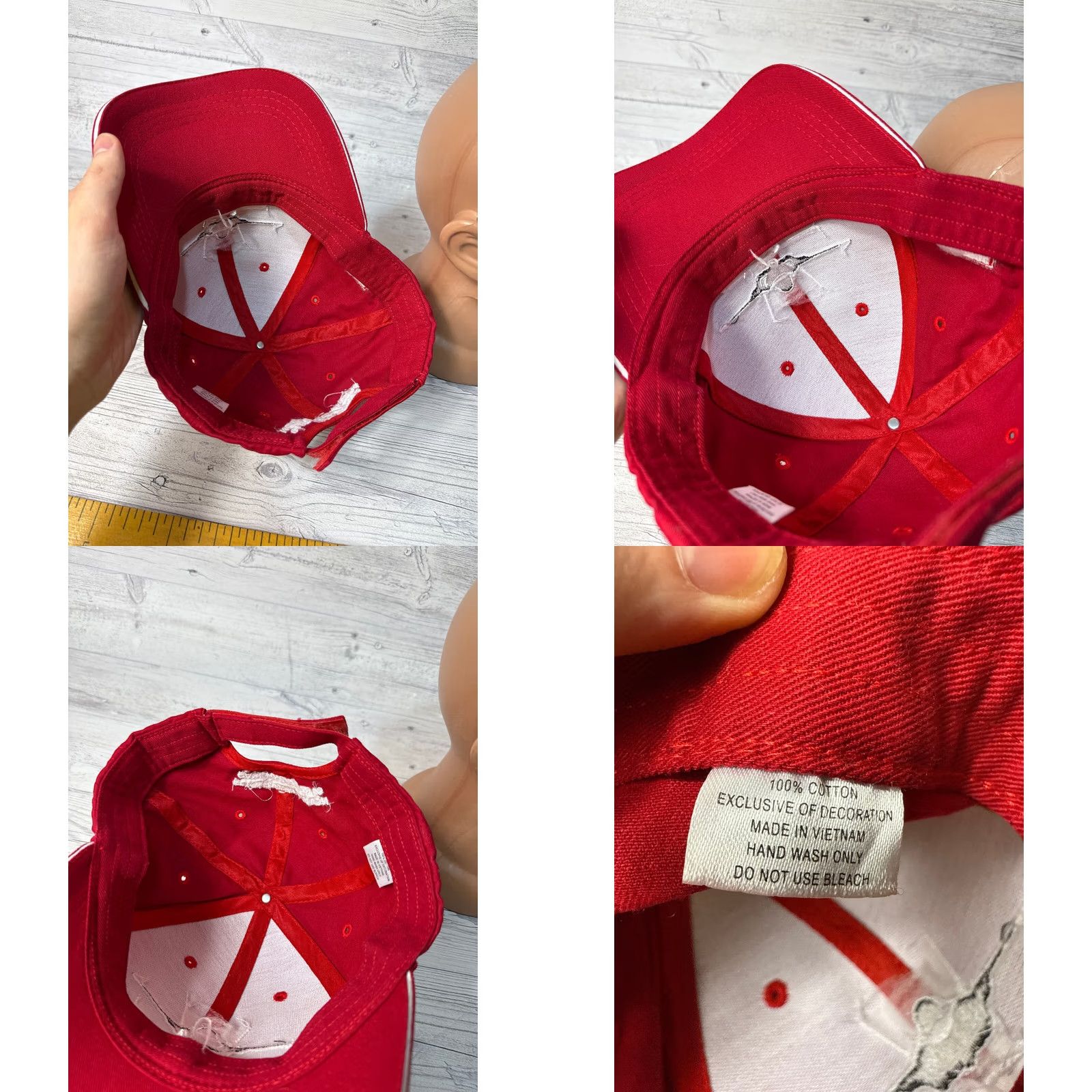 Vintage F35 Switzerland Flight Evaluation Payerne ab 2019 Red Baseball Cap Men One Size Cotton USA Shipping Cap aviation Size ONE SIZE - 8 Thumbnail
