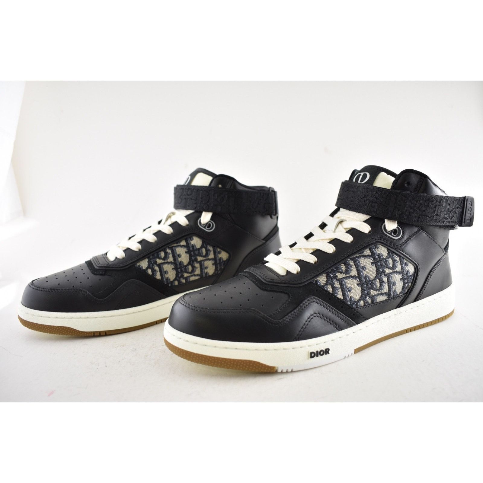 Dior Dior Mens B27 Leather Oblique High Top Sneakers 44 11 Size US 11 / EU 44 - 10 Thumbnail