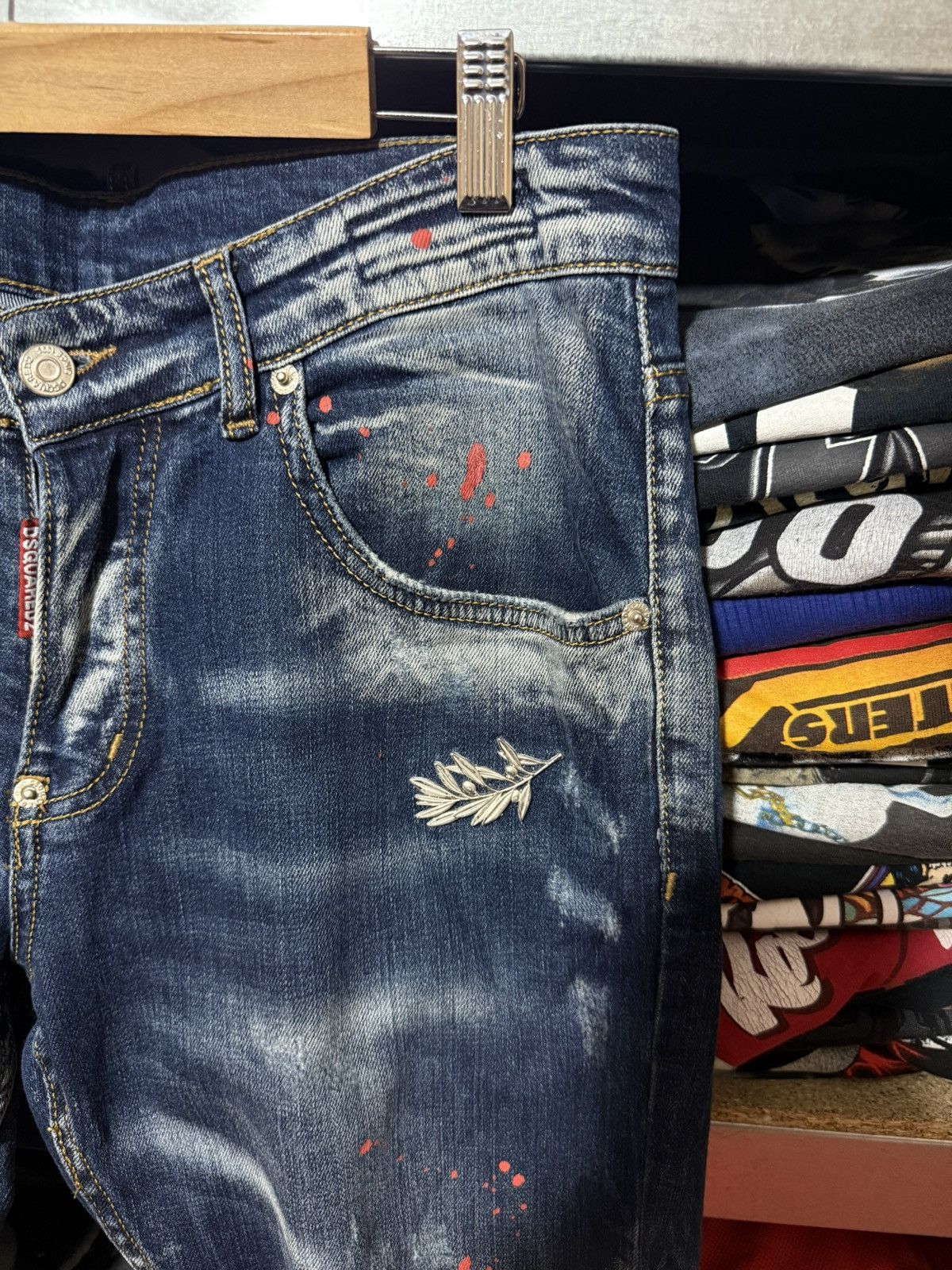 Dsquared2 Rare Luxury Dsquared2 Distressed Denim Navy Jeans Size 46 Size US 30 / EU 46 - 8 Thumbnail