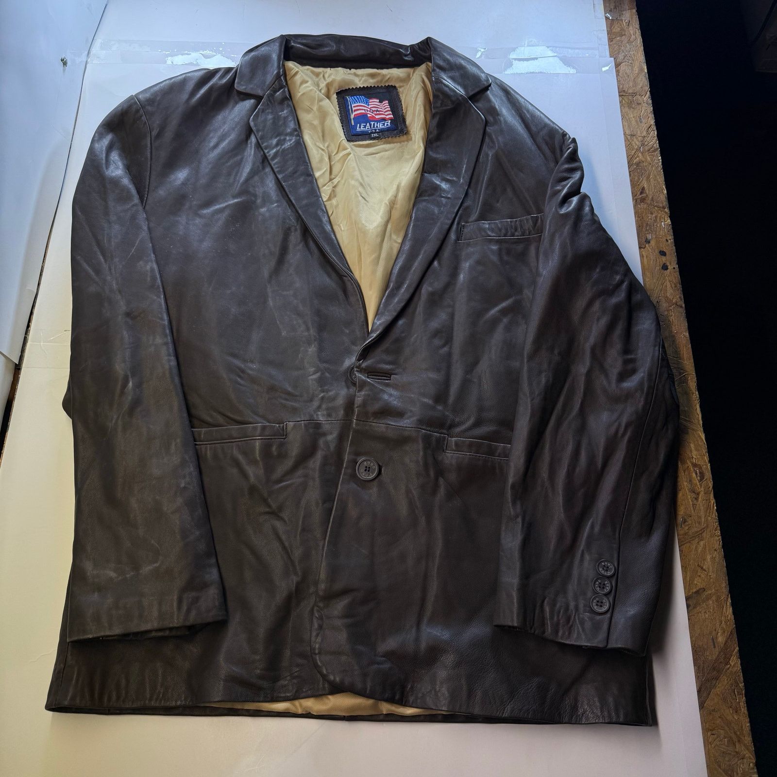 Other Leather USA Jacket Brown/Brown Size 2XL Size US XXL / EU 58 / 5 - 1 Thumbnail