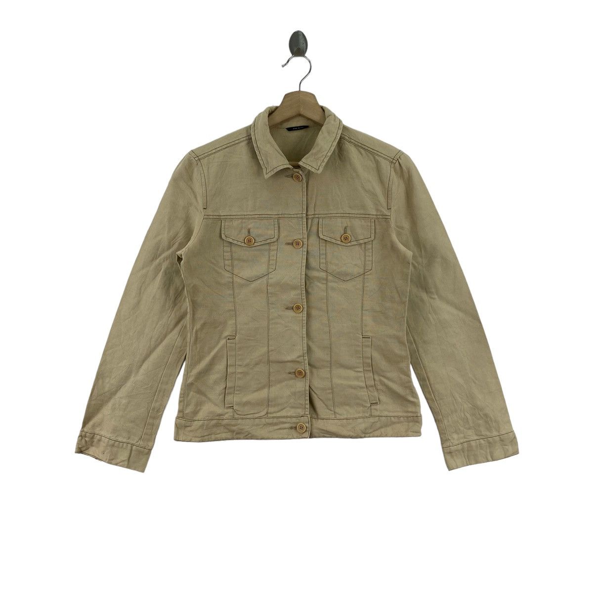 Max Mara MAX MARA Weekend Line Italy Designer Multi Pockets Cream Size S / US 4 / IT 40 - 1 Thumbnail