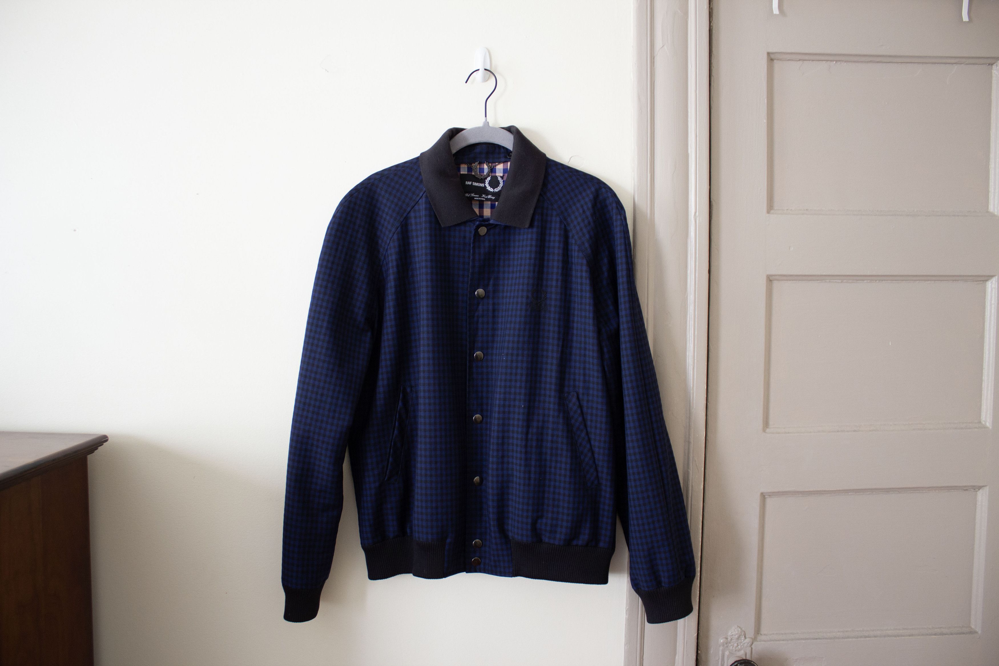 Fred Perry × Raf Simons Fred Perry x Raf Simons Check Bomber Jacket Size US XXS / EU 40 - 1 Thumbnail