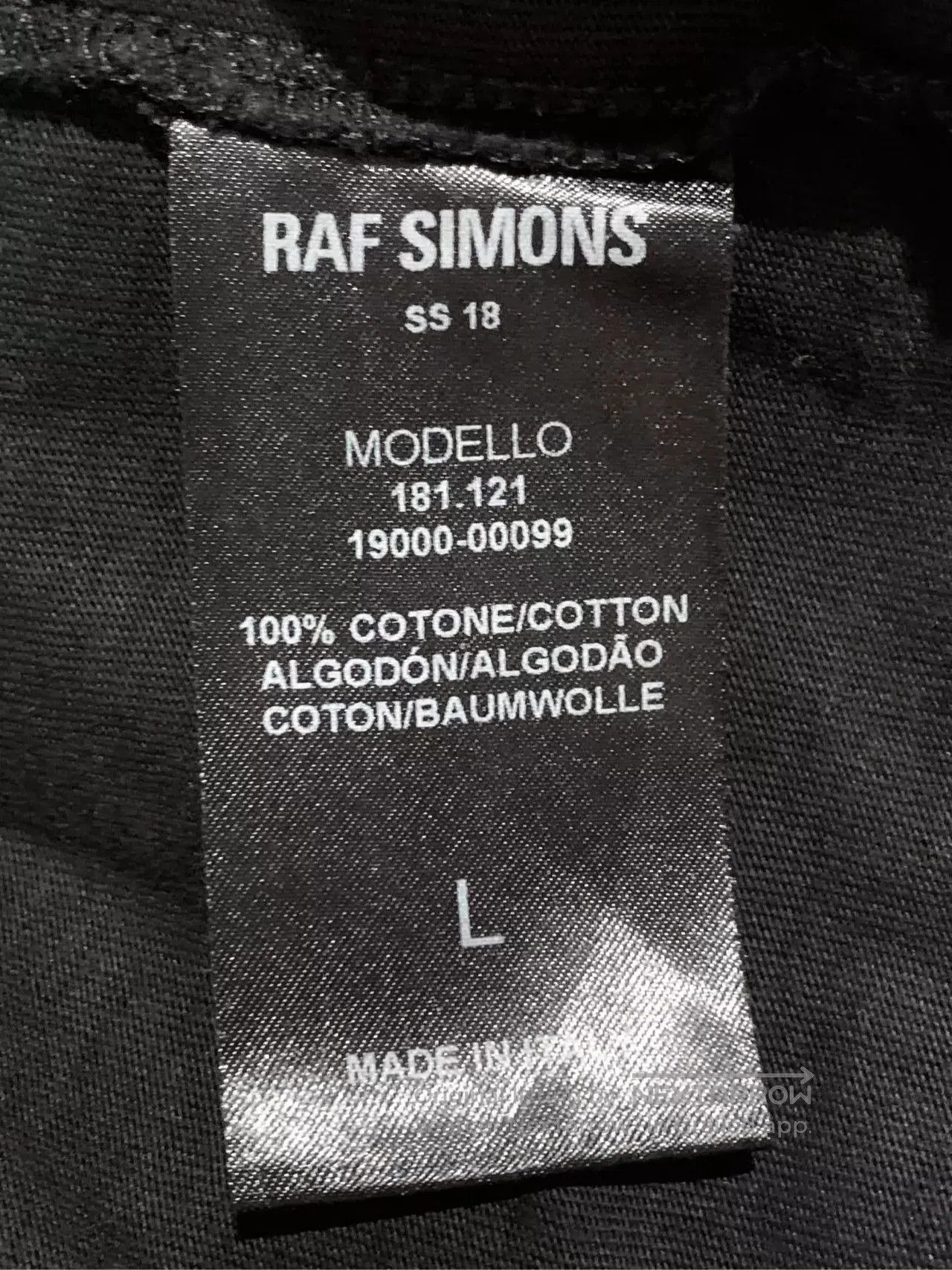 Raf Simons RAF SIMONS black floral short sleeved shirt . Size US L / EU 52-54 / 3 - 6 Thumbnail