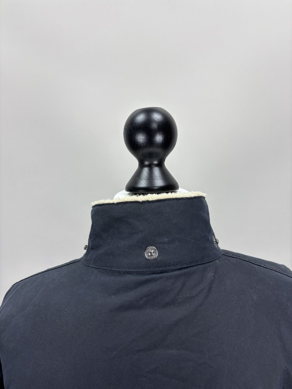 Barbour Womens waxed jacket Barbour Carribena Size 10 Color Blue Size L / US 10 / IT 46 - 9 Thumbnail