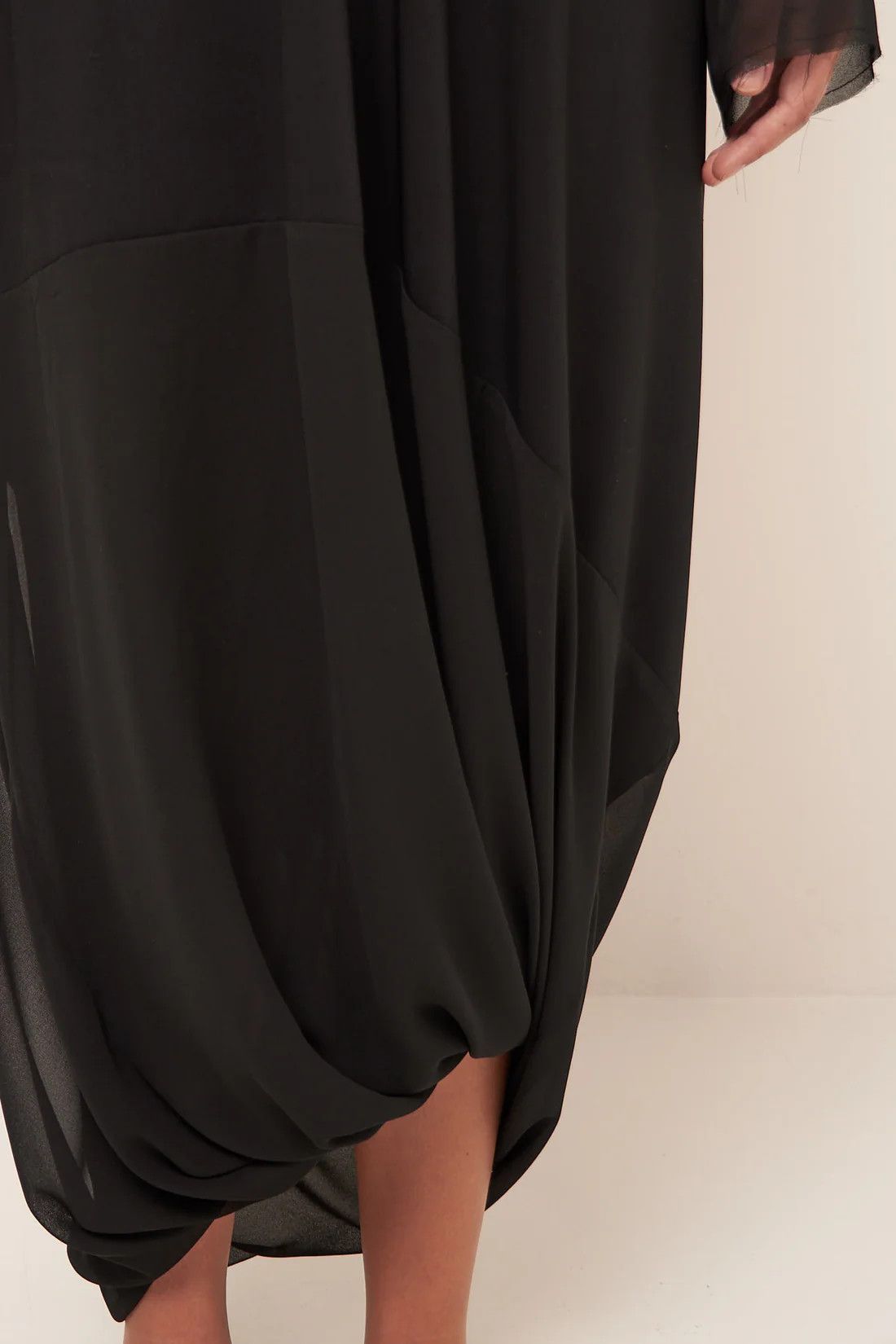Maison Margiela oc11z0925 Maxi Dress in Black Size L / US 10 / IT 46 - 6 Thumbnail