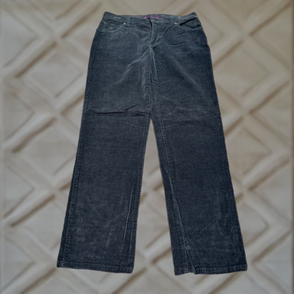 Gloria Vanderbilt Gloria Vanderbilt Amanda Corduroy Straight Leg Pants Womens 6 Short Nay Blue Size 28" / US 6 / IT 42 - 1 Thumbnail