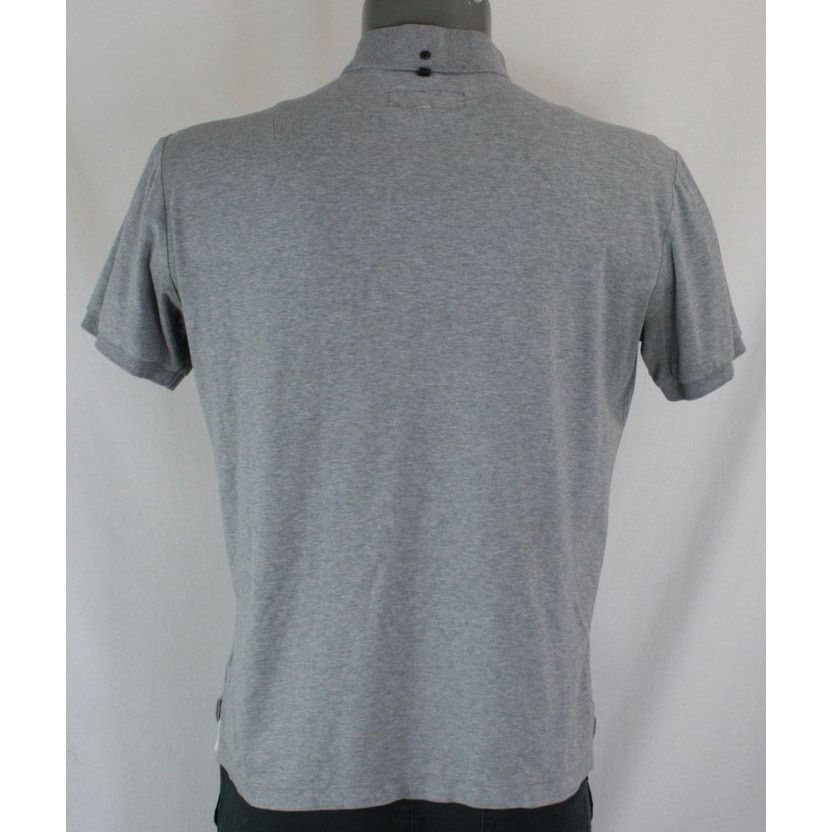 Rag & Bone Rag & Bone Crest Logo Heather Gray Short Sleeve Polo Shirt Size US M / EU 48-50 / 2 - 5 Thumbnail