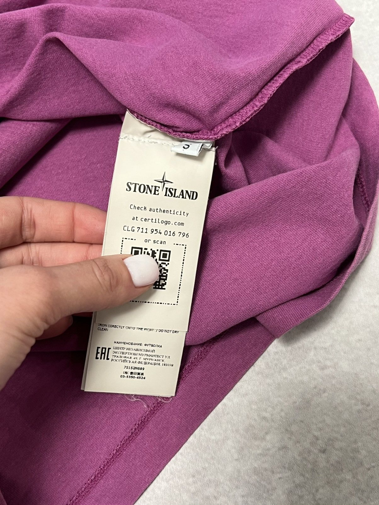 Stone Island Stone Island T-Shirt Size S Size US S / EU 44-46 / 1 - 4 Thumbnail