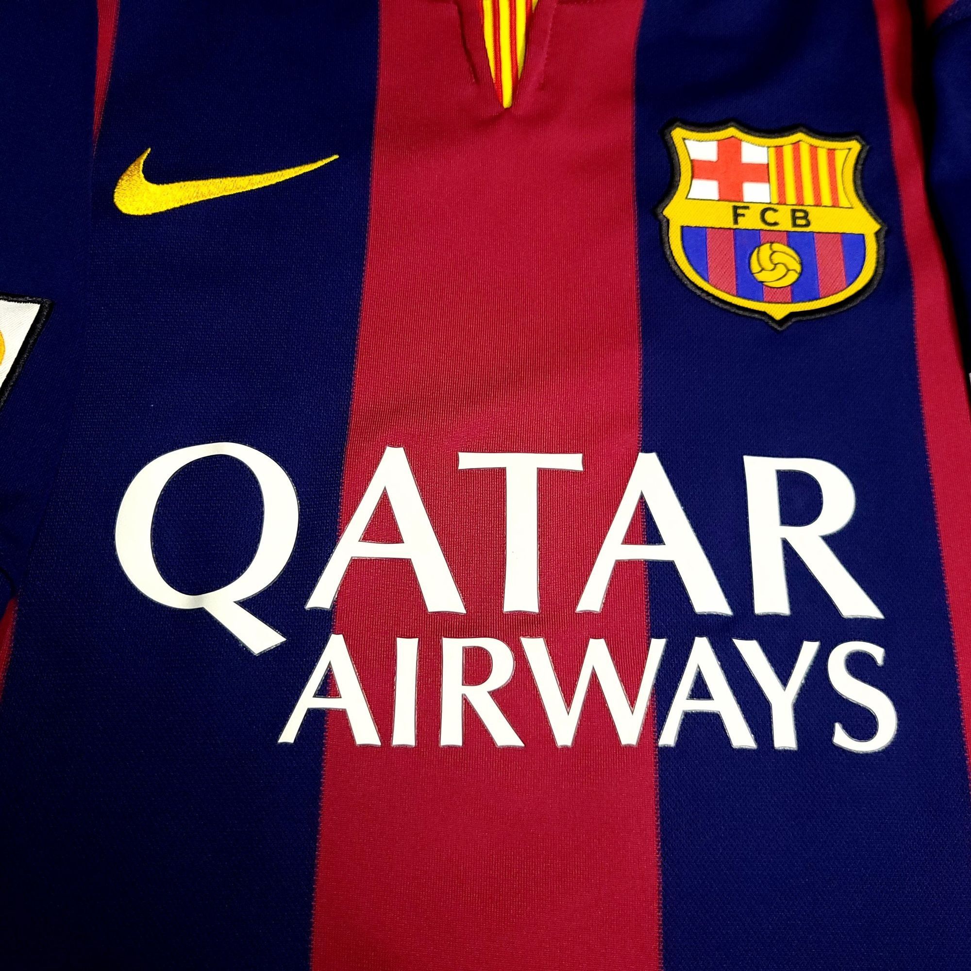 Nike Xavi Barcelona 2014 2015 TREBLE Soccer Jersey XL Size US XL / EU 56 / 4 - 3 Thumbnail