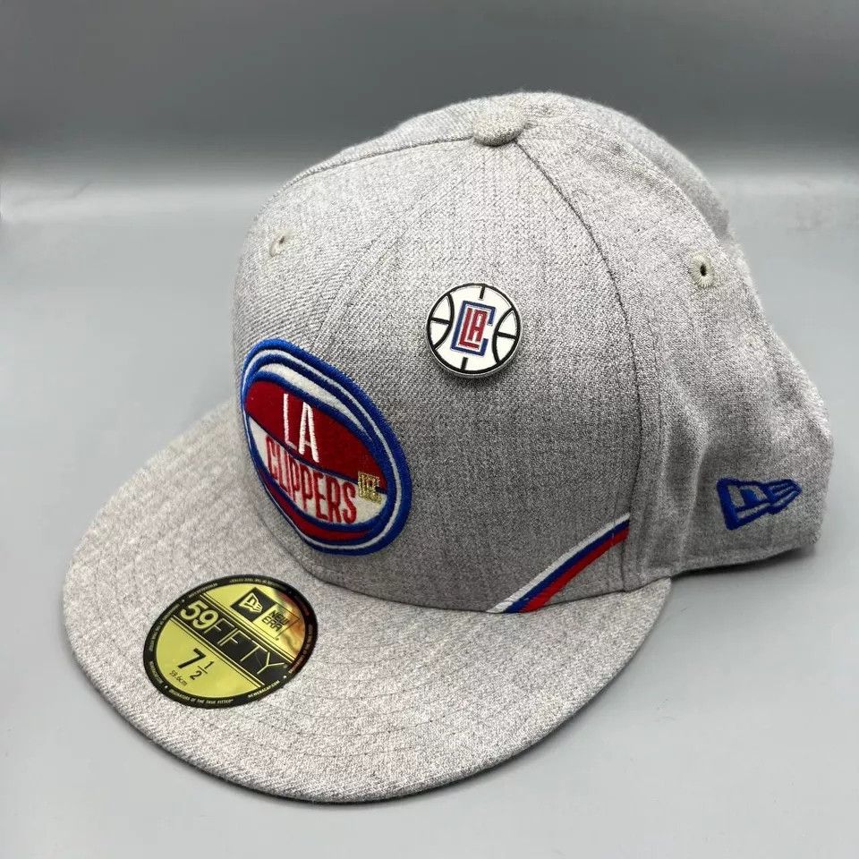 New Era Los Angeles LA Clippers Hat Men 7 1/2 Fitted New with Pin Size ONE SIZE - 2 Thumbnail