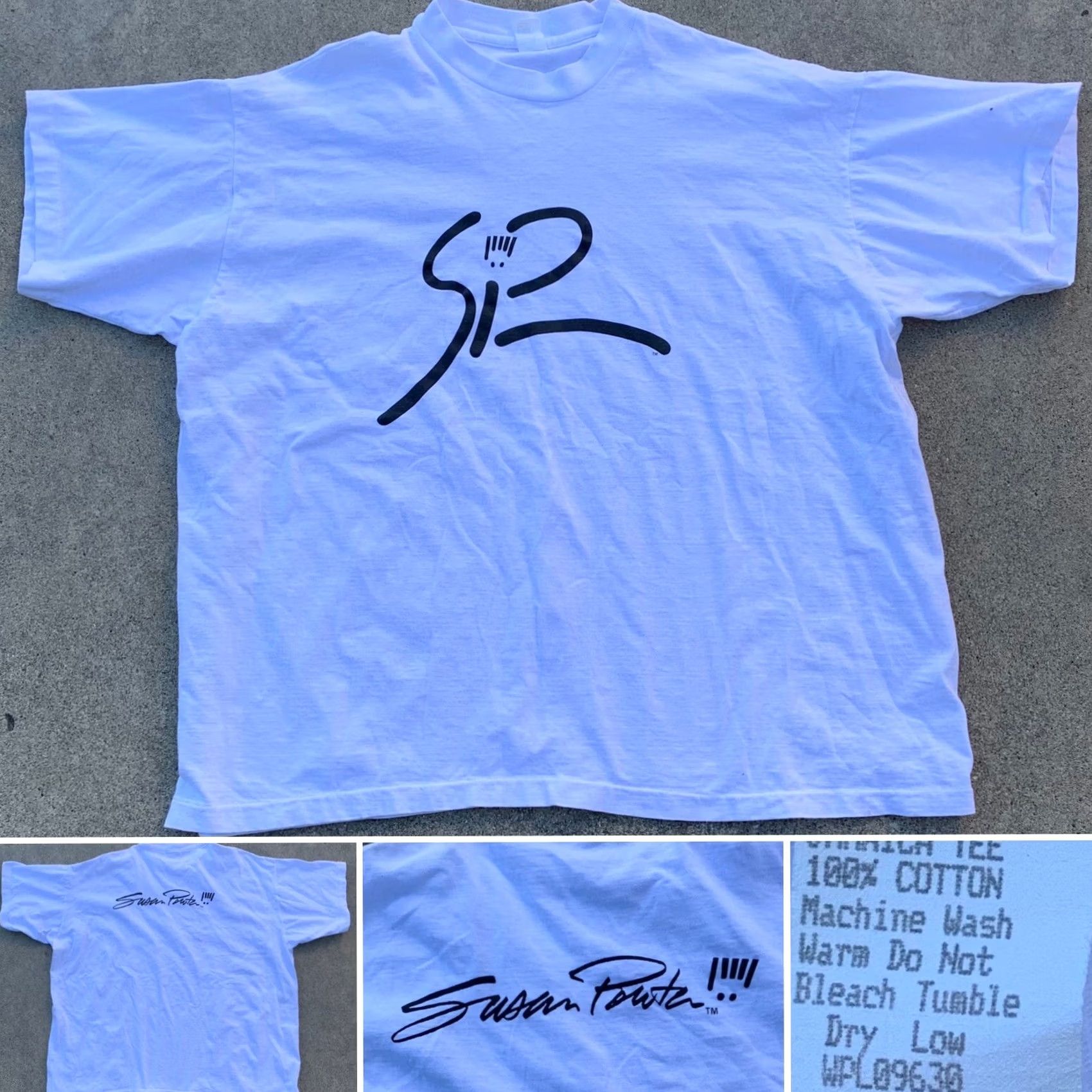Vintage vintage Susan Powter t-shirt single stitch graphic tee 90s 1990s XXXL 3XL unisex white cotton Jamaica Tees graphic tee 1990s 90s shirt Size US XXL / EU 58 / 5 - 2 Thumbnail