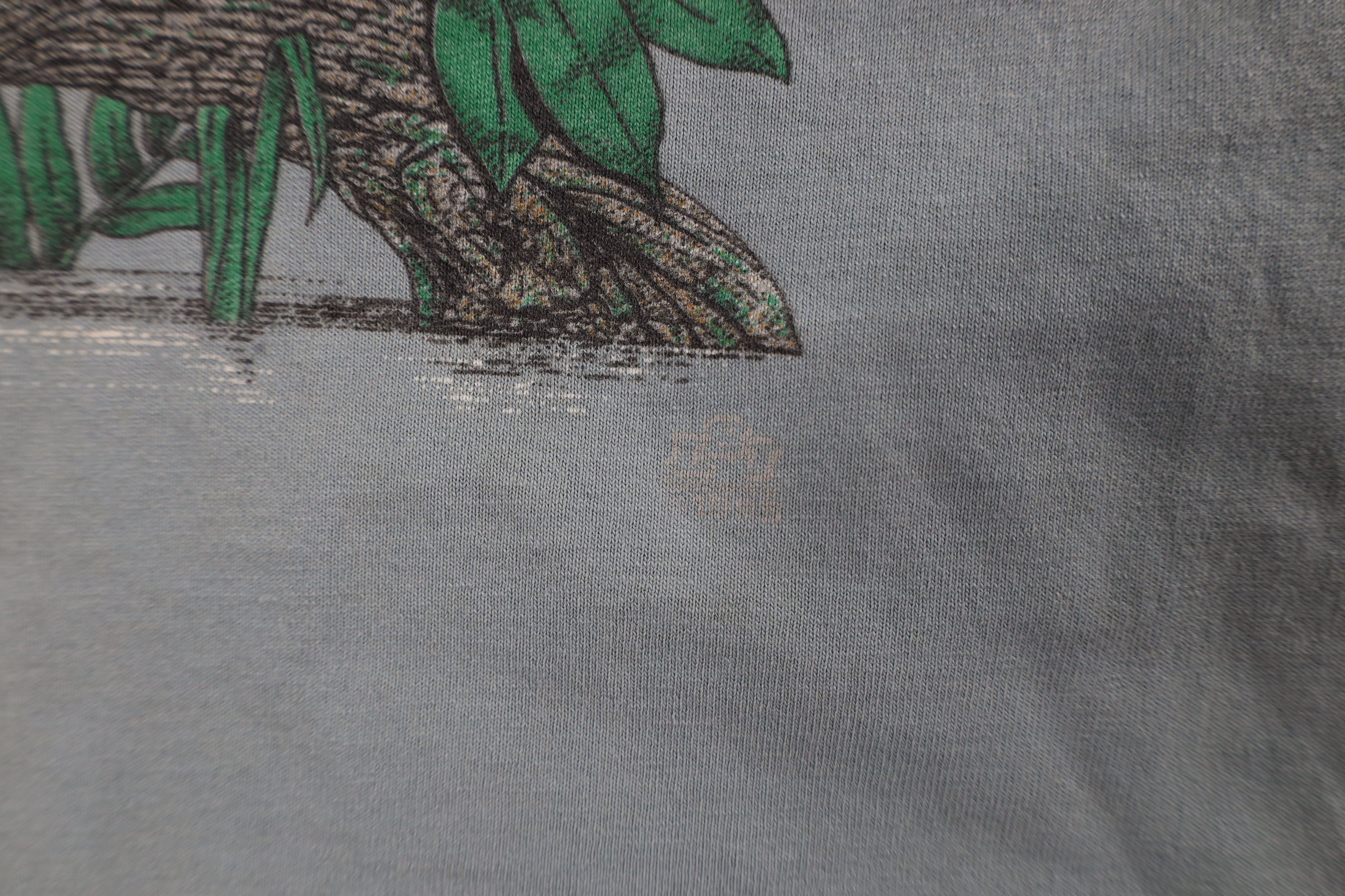 Vintage Vintage 90s Streetwear Nature Duck Garden T-Shirt Steel Blue Size XL / US 12-14 / IT 48-50 - 6 Thumbnail