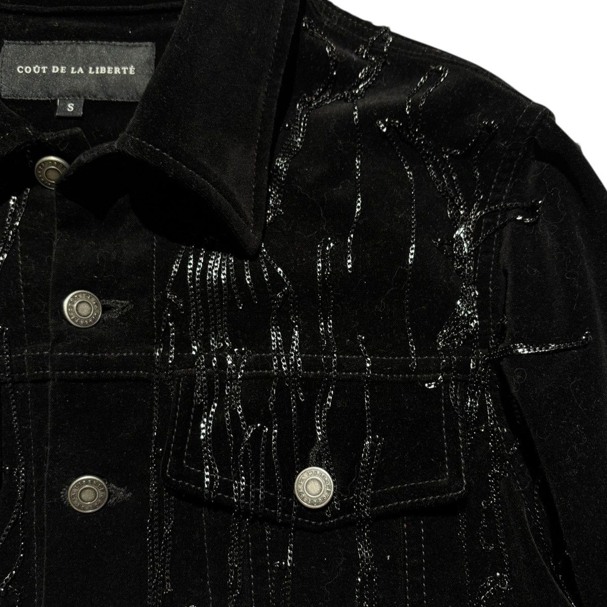 Cout de la Liberte $3,000 Johnny stretch velvet tassel trucker Size US S / EU 44-46 / 1 - 2 Thumbnail