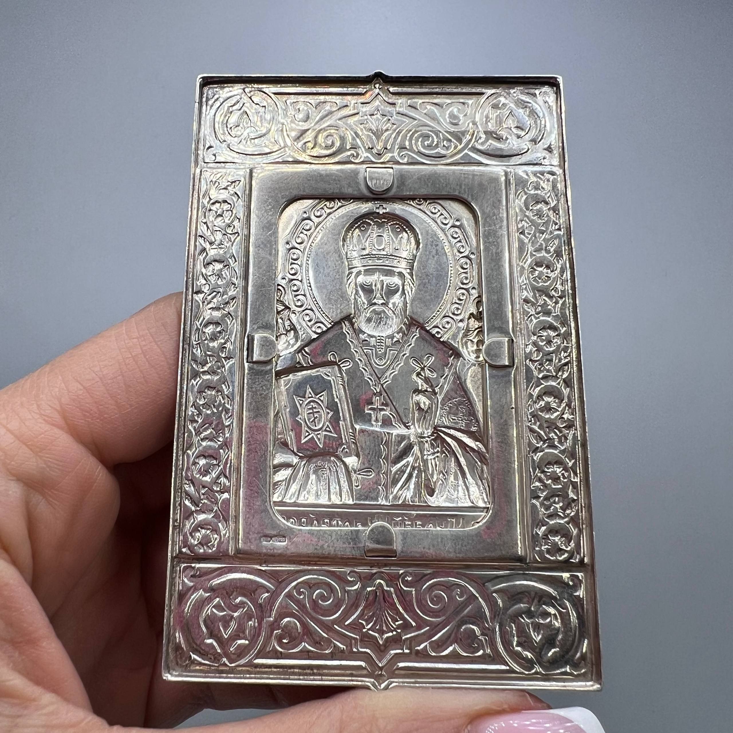Vintage Vintage Icon St.Nicholas Sterling Silver 925 Orthodox Size ONE SIZE - 2 Thumbnail