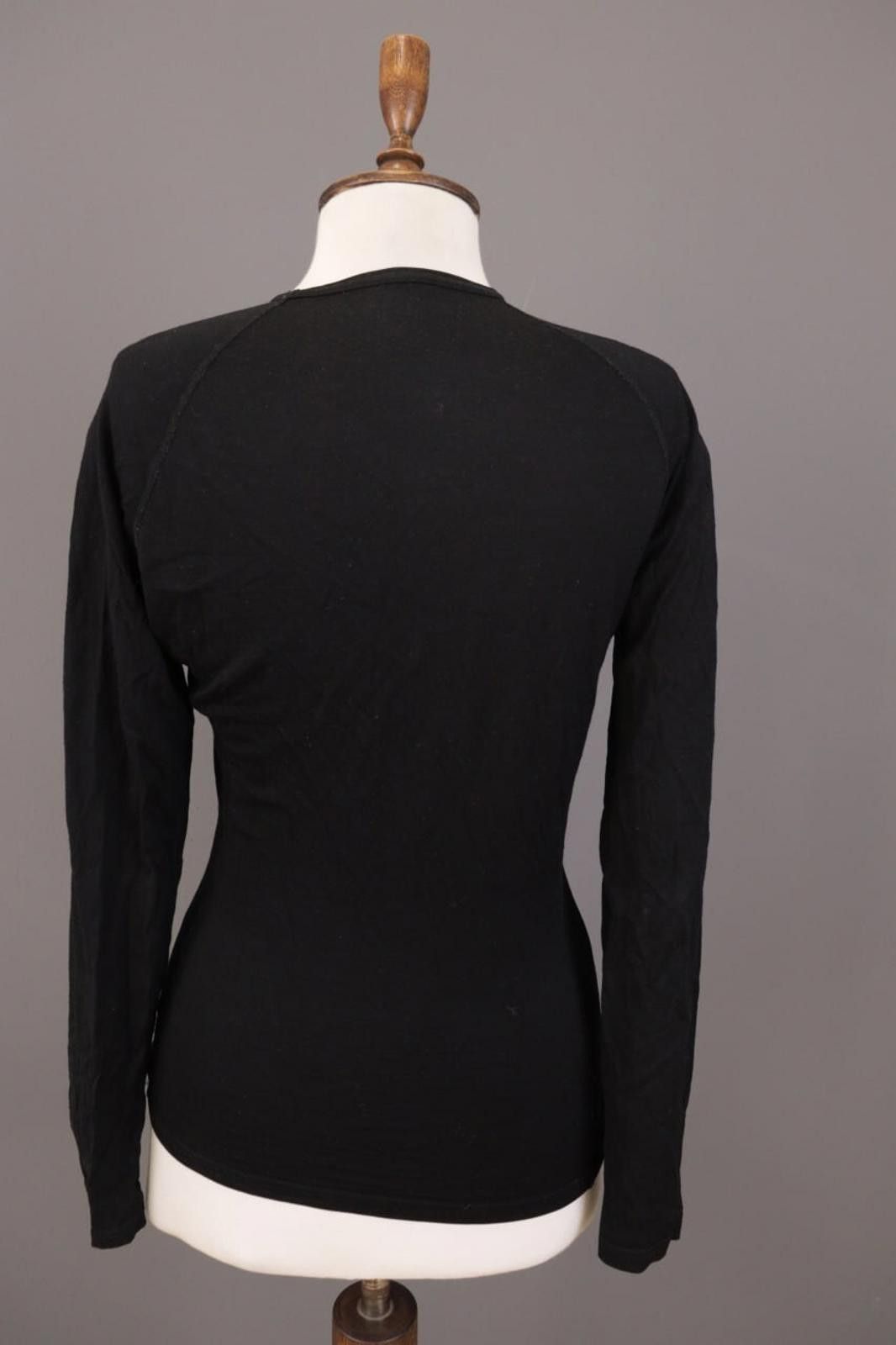 Icebreaker Icebreaker Black Merino Wool Long Sleeve Top Thermo T-Shirt Size M / US 6-8 / IT 42-44 - 12 Thumbnail