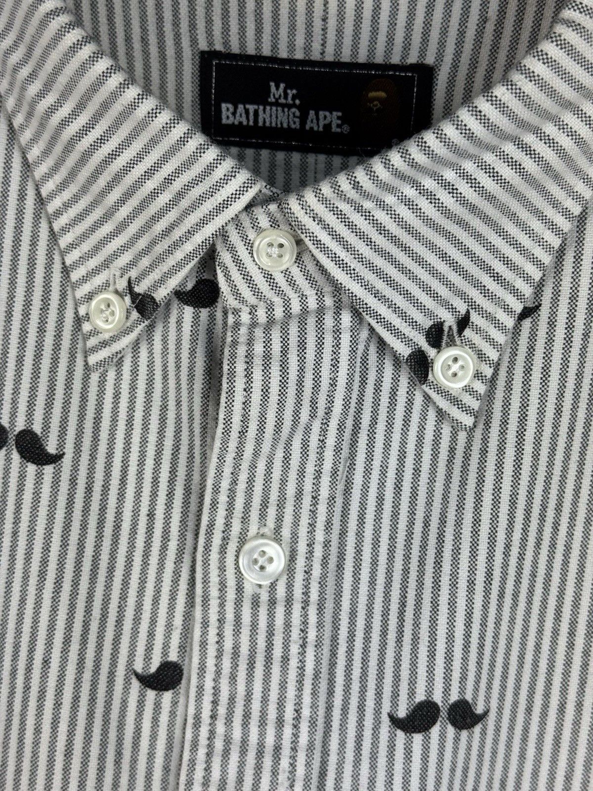 Bape Mr. Bathing Ape Cotton Check Shirt Gray Bape Made in Japan Size US L / EU 52-54 / 3 - 8 Thumbnail