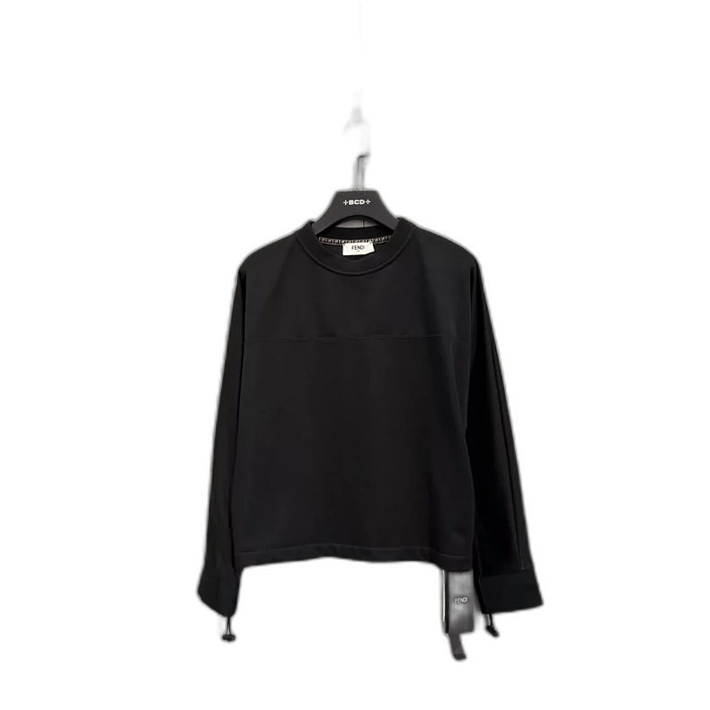Fendi Fendi Black Long Sleeve Sweatshirt Size Large Size US L / EU 52-54 / 3 - 1 Thumbnail