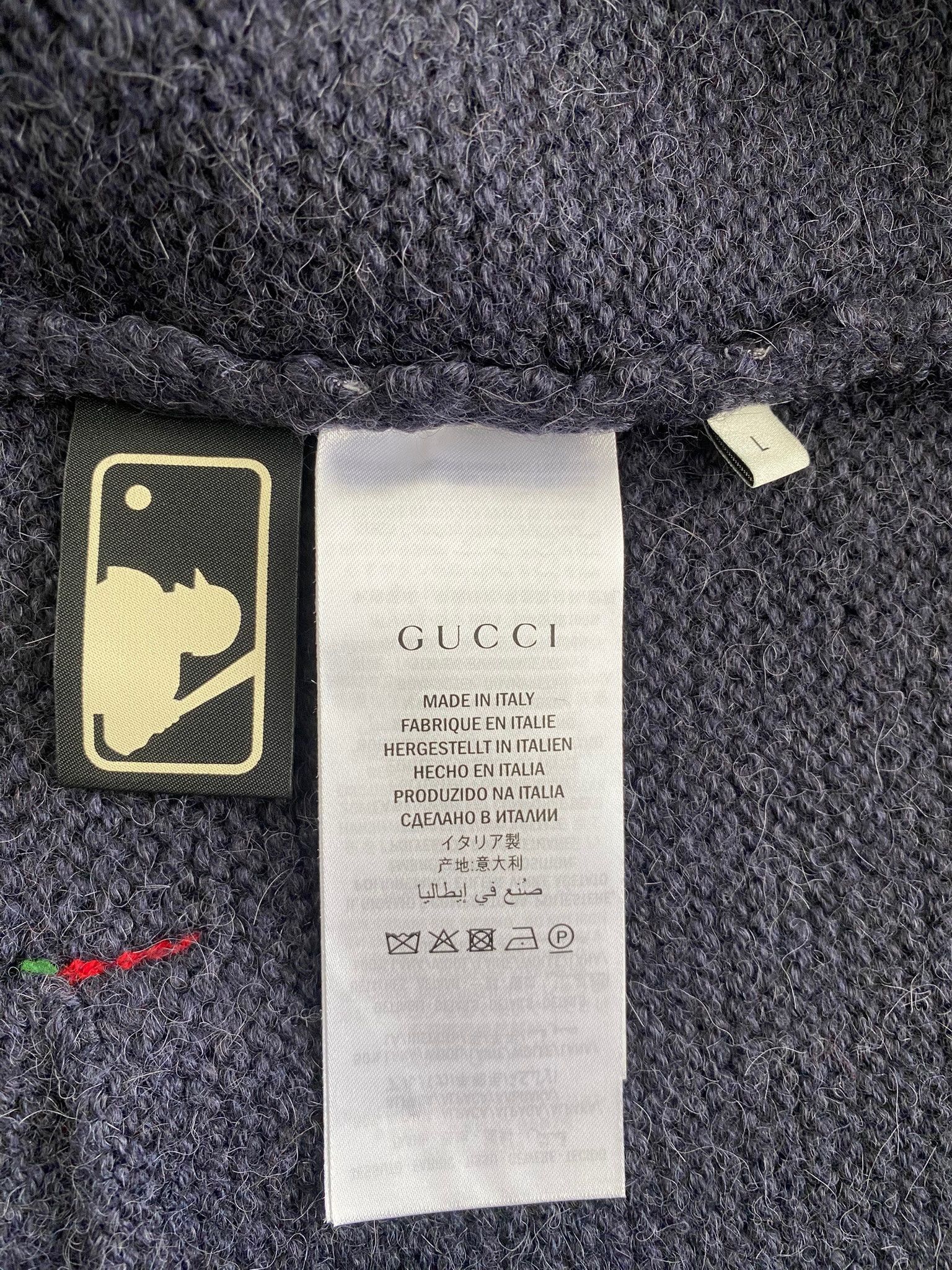 Gucci × MLB Gucci x MLB NY Yankees Alpaca Knit Cardigan - NWT - Size L Size US L / EU 52-54 / 3 - 7 Thumbnail
