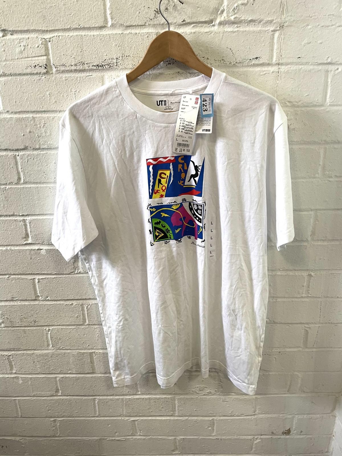 Uniqlo Uniqlo UT Henri Matisse Graphic White T-Shirt Large Size US L / EU 52-54 / 3 - 1 Thumbnail