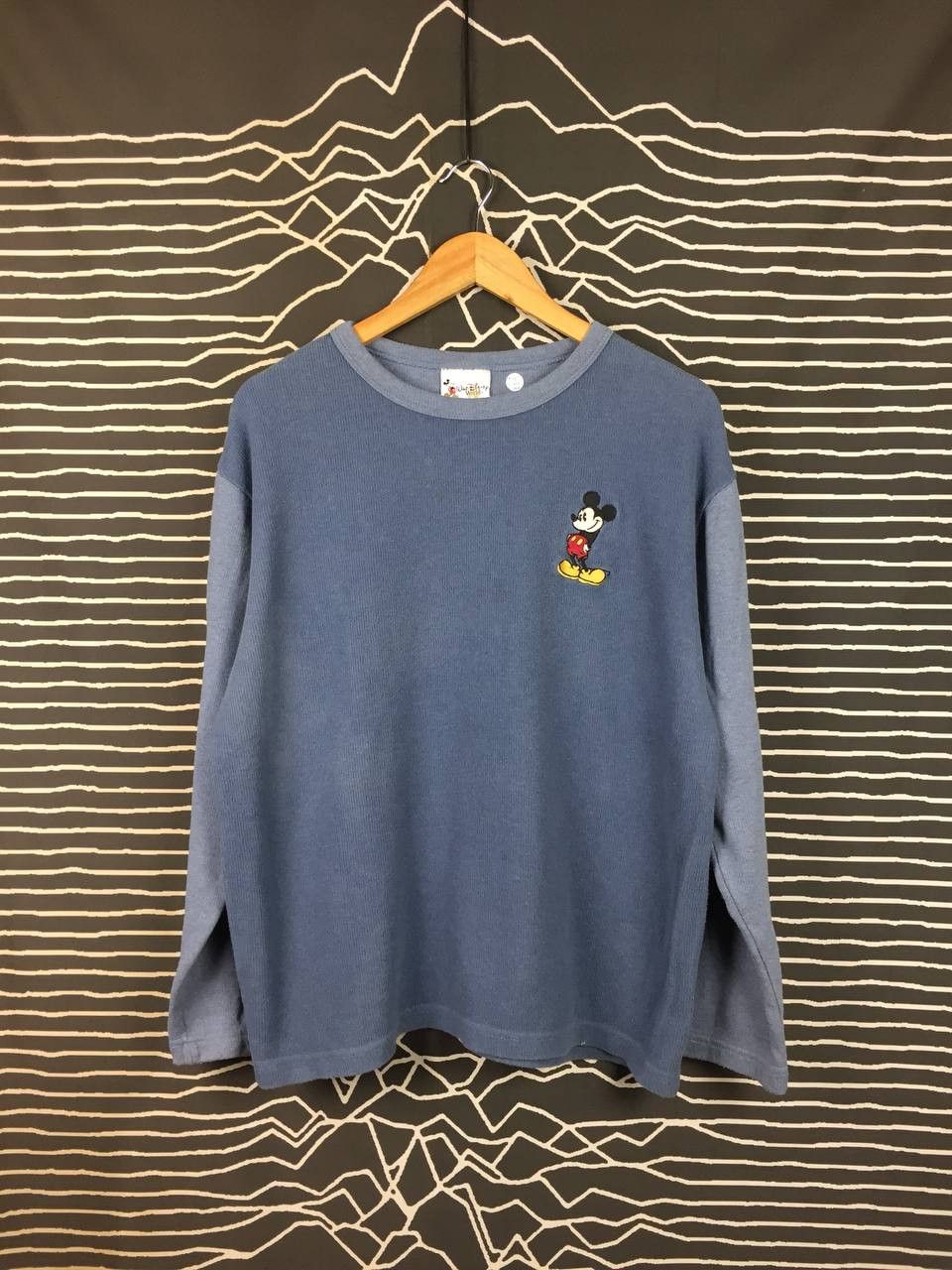 Disney Vtg Walt Disney World Mickey Mouse Thermal Long Sleeve Tee Size US L / EU 52-54 / 3 - 2 Thumbnail
