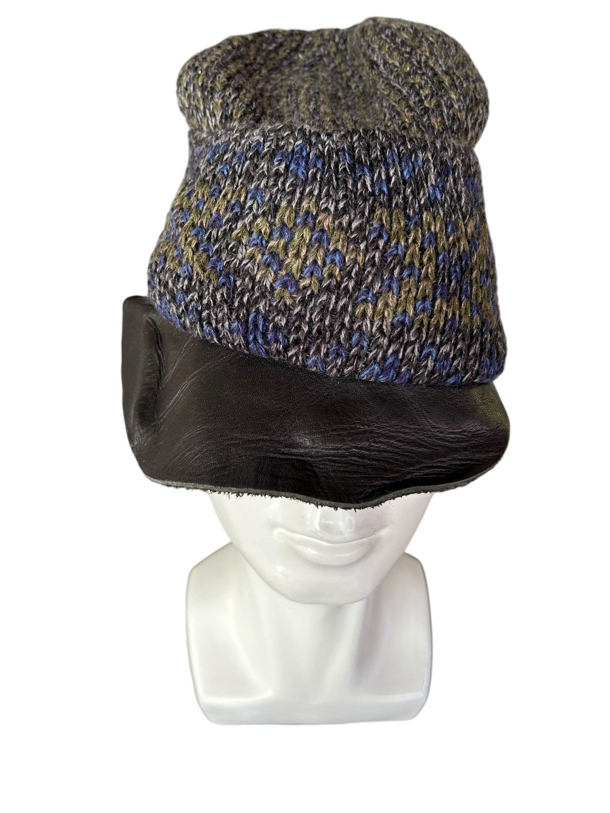 Japanese Brand × Kapital × Vintage Made in Japan Leather Spoon Crochet knitt Japanese Brand Hat Size ONE SIZE - 5 Thumbnail