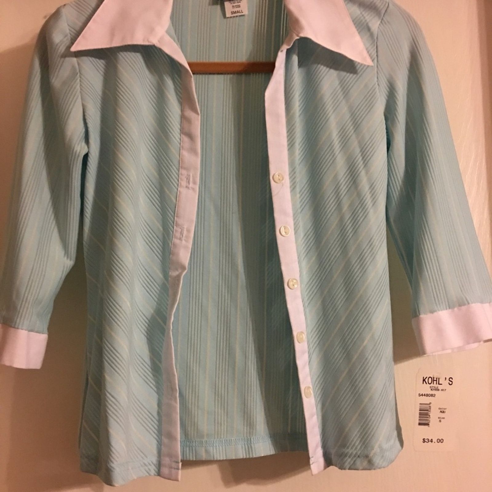 Other Anxiety brand collared Blouse 3/4 Sleeve NWT S Size S / US 4 / IT 40 - 3 Thumbnail
