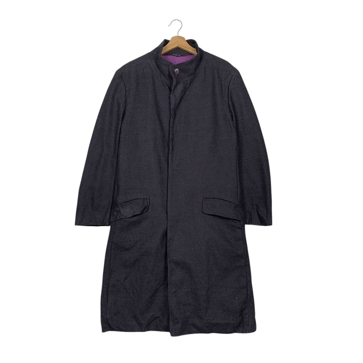 Lanvin Lanvin Black Wool Coat Size US L / EU 52-54 / 3 - 1 Thumbnail