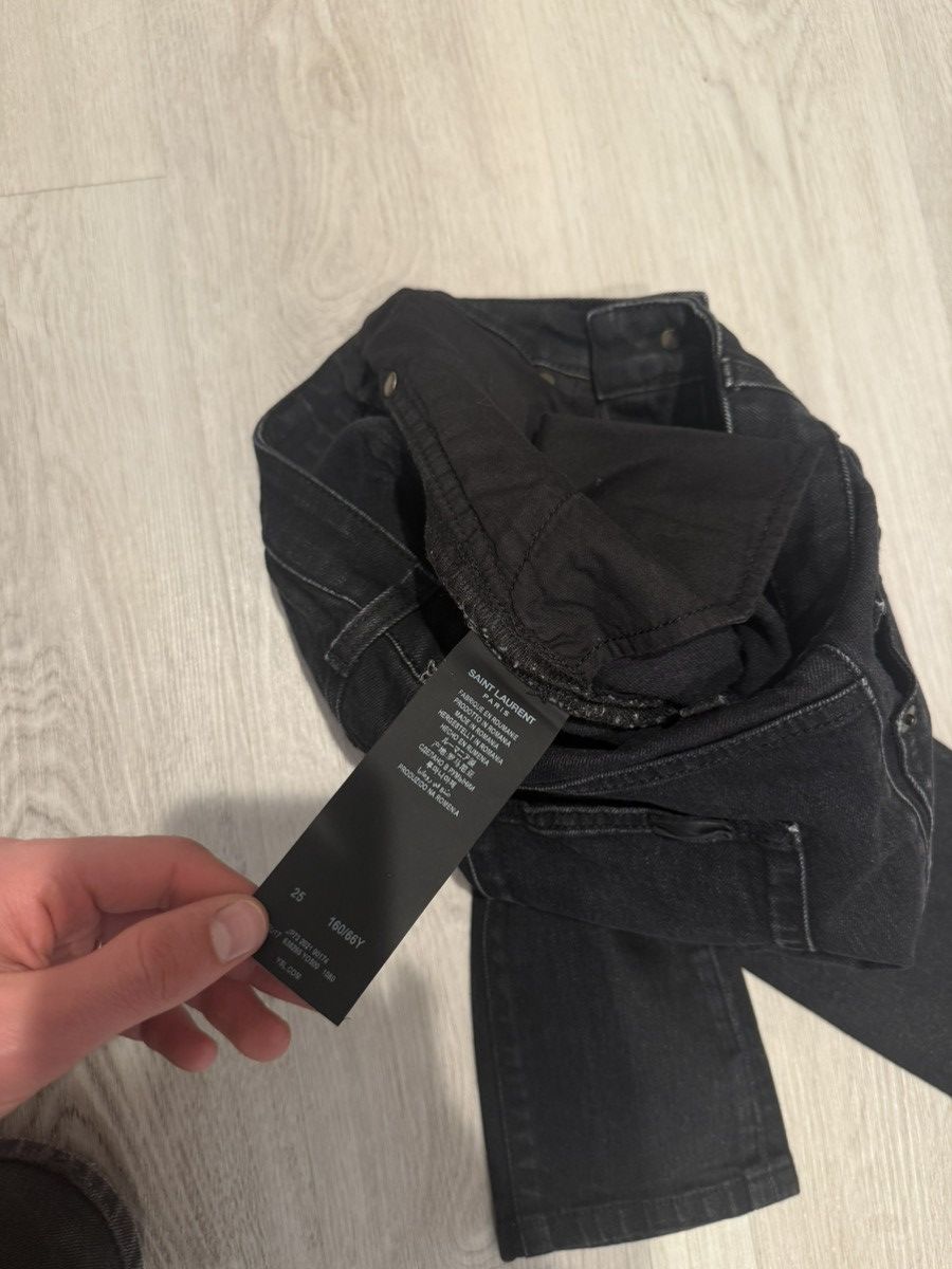 Saint Laurent Paris s/s 2021 black skinny jeans!! Size US 26 / EU 42 - 7 Thumbnail