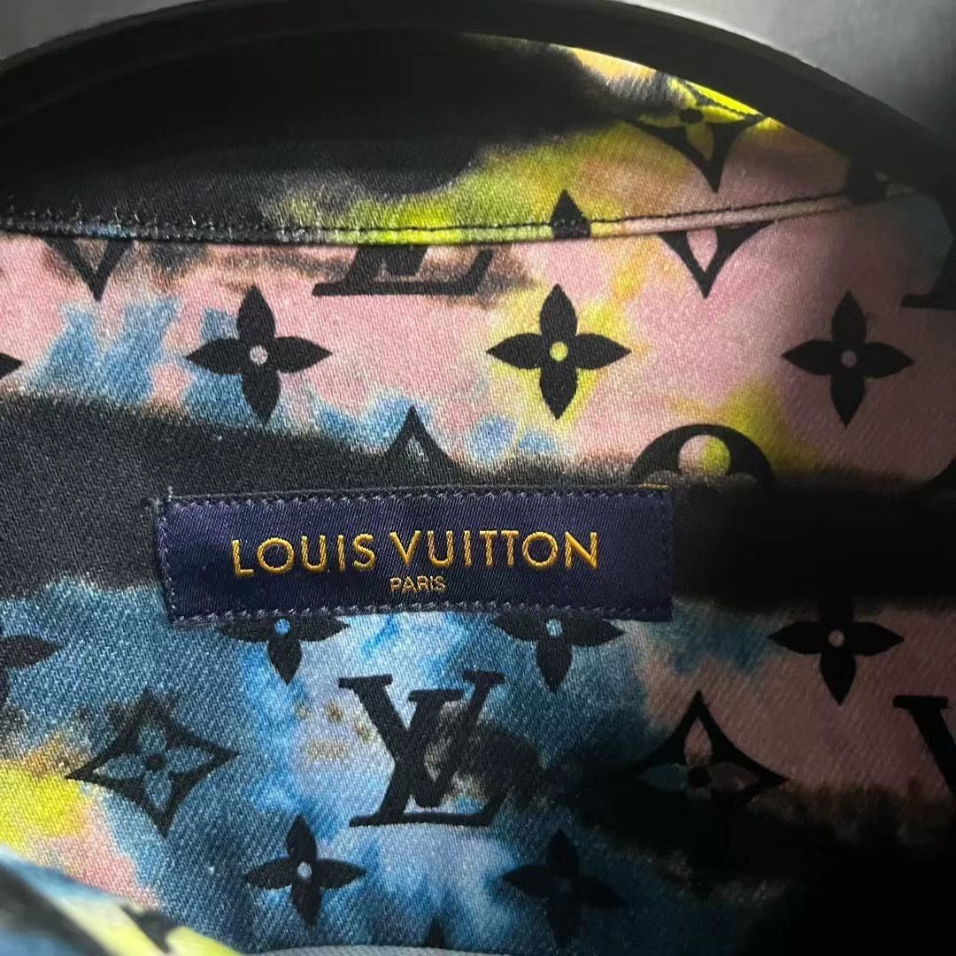 Louis Vuitton colorful black long sleeve denim shirt Size US L / EU 52-54 / 3 - 3 Thumbnail