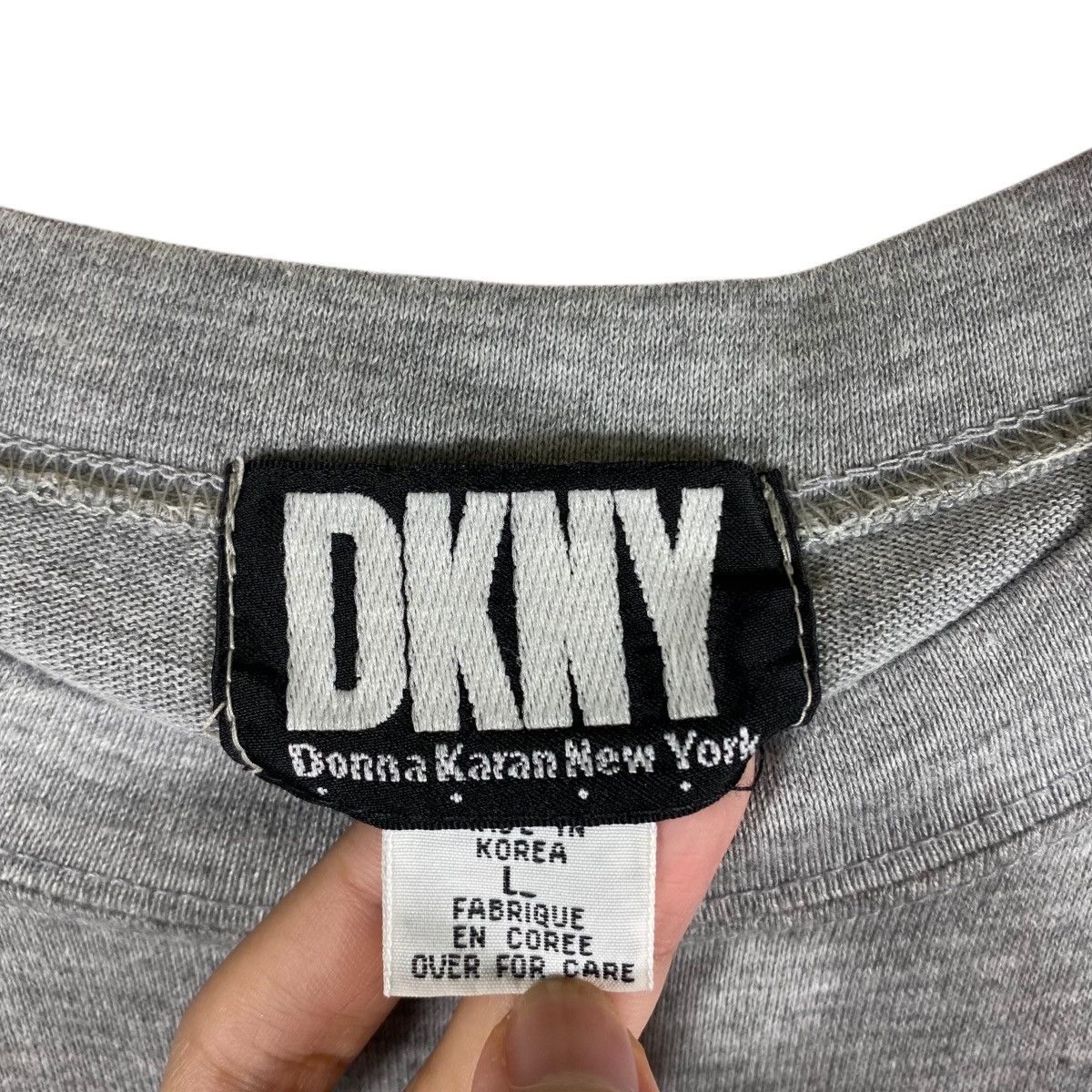 DKNY × Donna Karan × Vintage Vintage 90's DKNY NEW YORK '93 Big Logo Tee Shirt Large Size Size US L / EU 52-54 / 3 - 6 Thumbnail