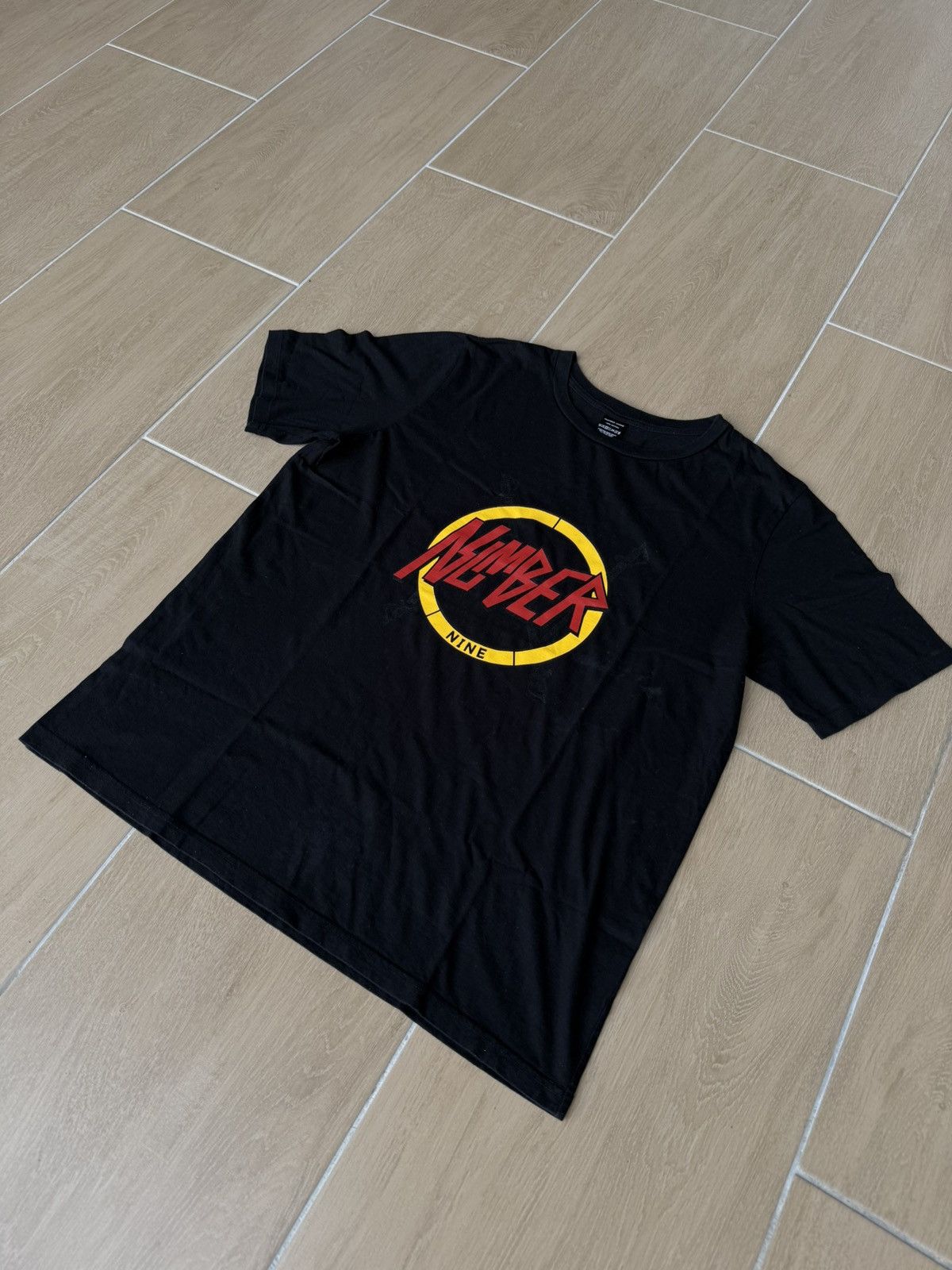 Number (N)ine Number (N)ine Black Like Slayer Tee Sise 5 Size US L / EU 52-54 / 3 - 3 Thumbnail