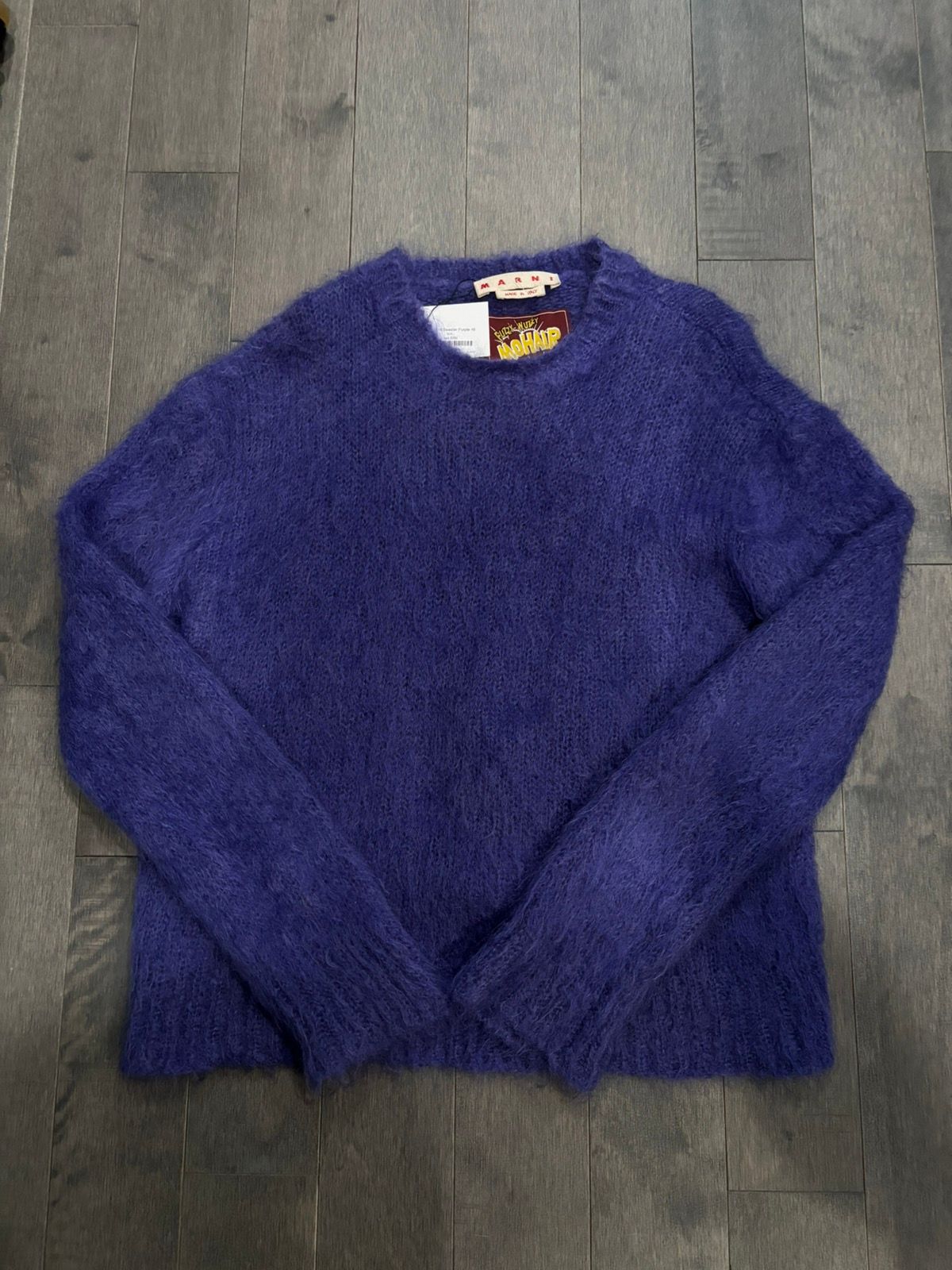 Pre-owned Marni Mohair Purple Sweater 46