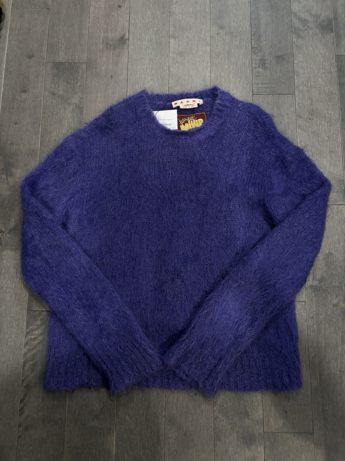 image of Marni Mohair Purple Sweater 46, Men's (Size Small)