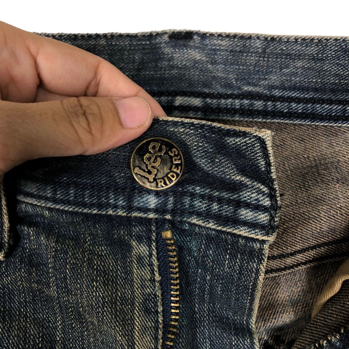 Japanese Brand 🔥90’s VINTAGE STRAIGHT CUT DISTRESSED DENIM JEANS LEE Size US 32 / EU 48 - 13 Thumbnail