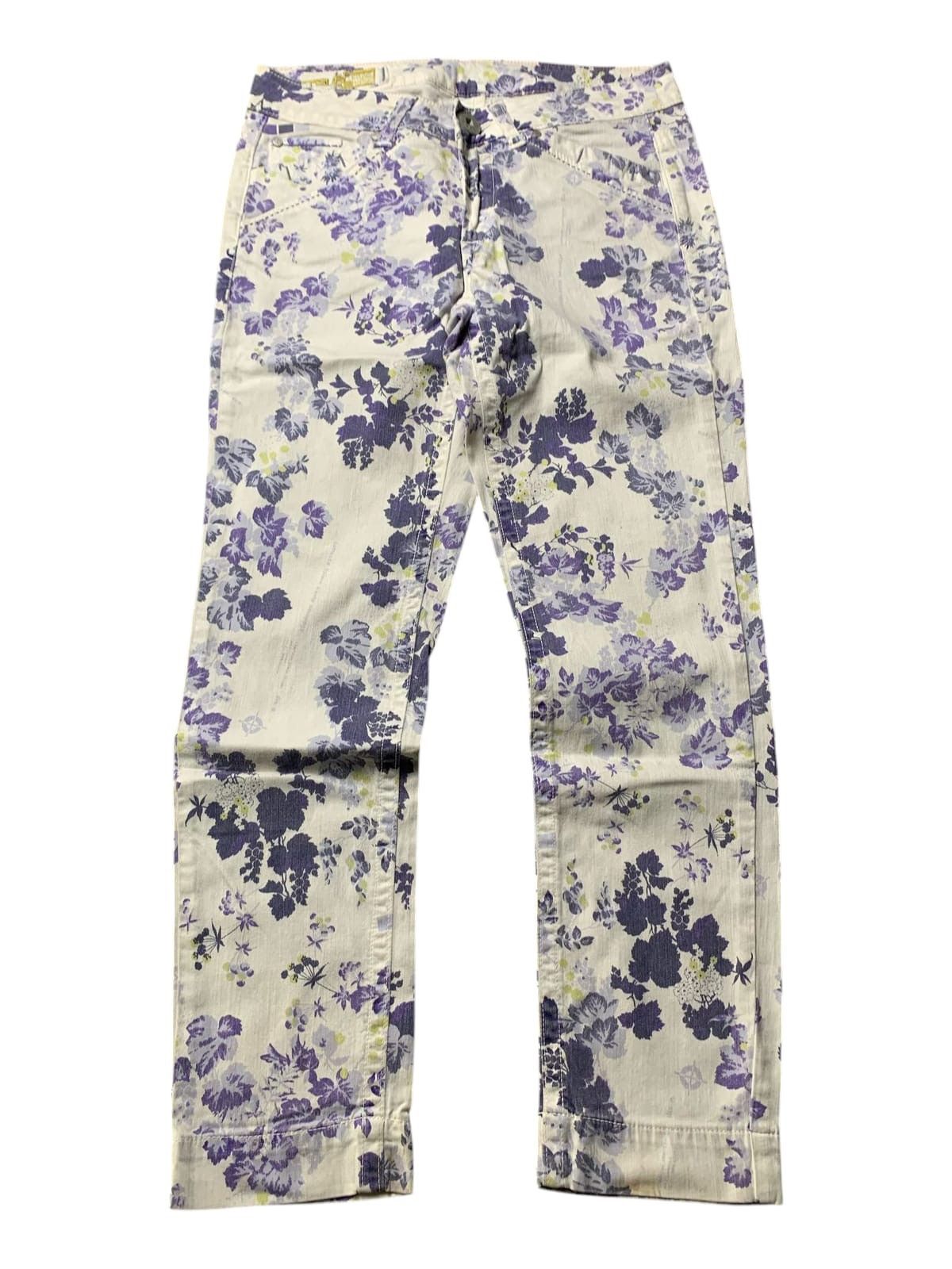 Marithe + Francois Girbaud 2000s Le Casual De Marithe Francois Girbaud Floral Pants Size 30" / US 8 / IT 44 - 1 Thumbnail