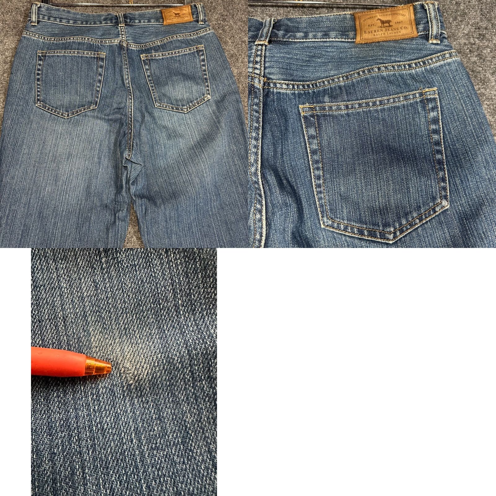 CO Lauren Jeans Co Ralph Lauren Jeans Womens Bootcut Floral Distressed Knee Size 6 Blue Size 28" / US 6 / IT 42 - 8 Thumbnail