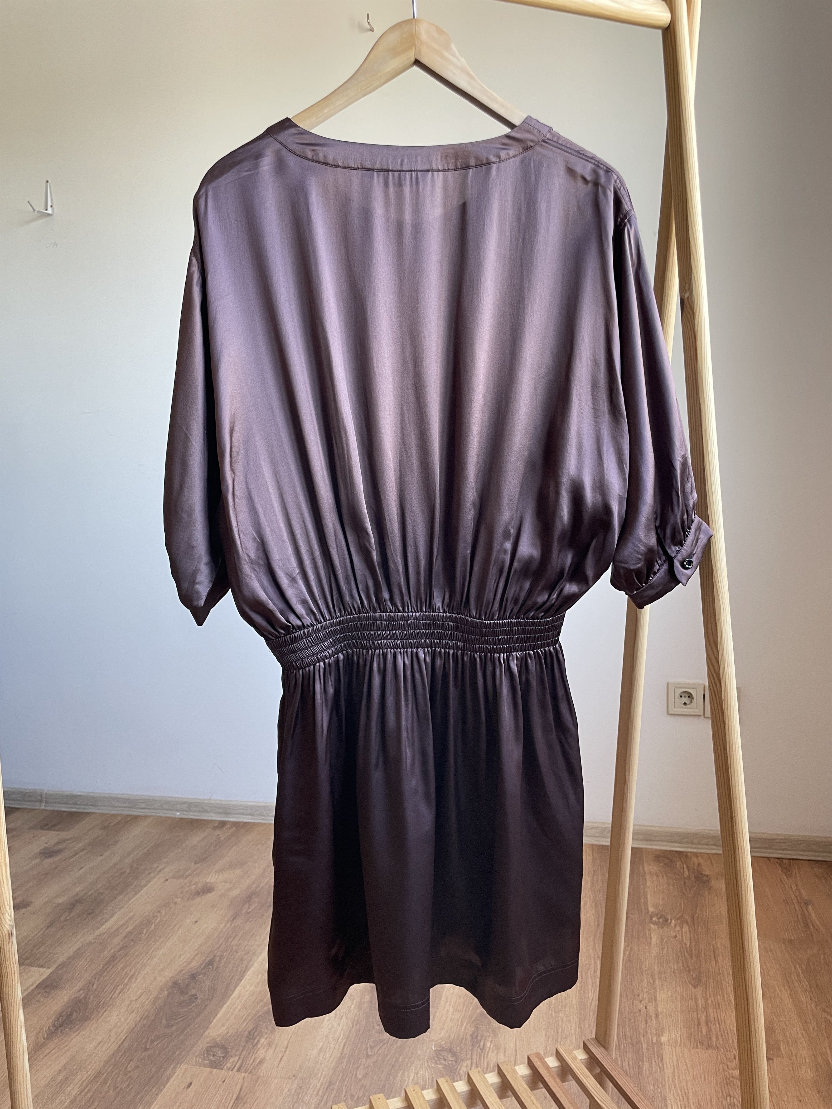 Burberry Thomas Burberry Melish Belt Silk Midi Shirt Dress Size S Size S / US 4 / IT 40 - 2 Thumbnail