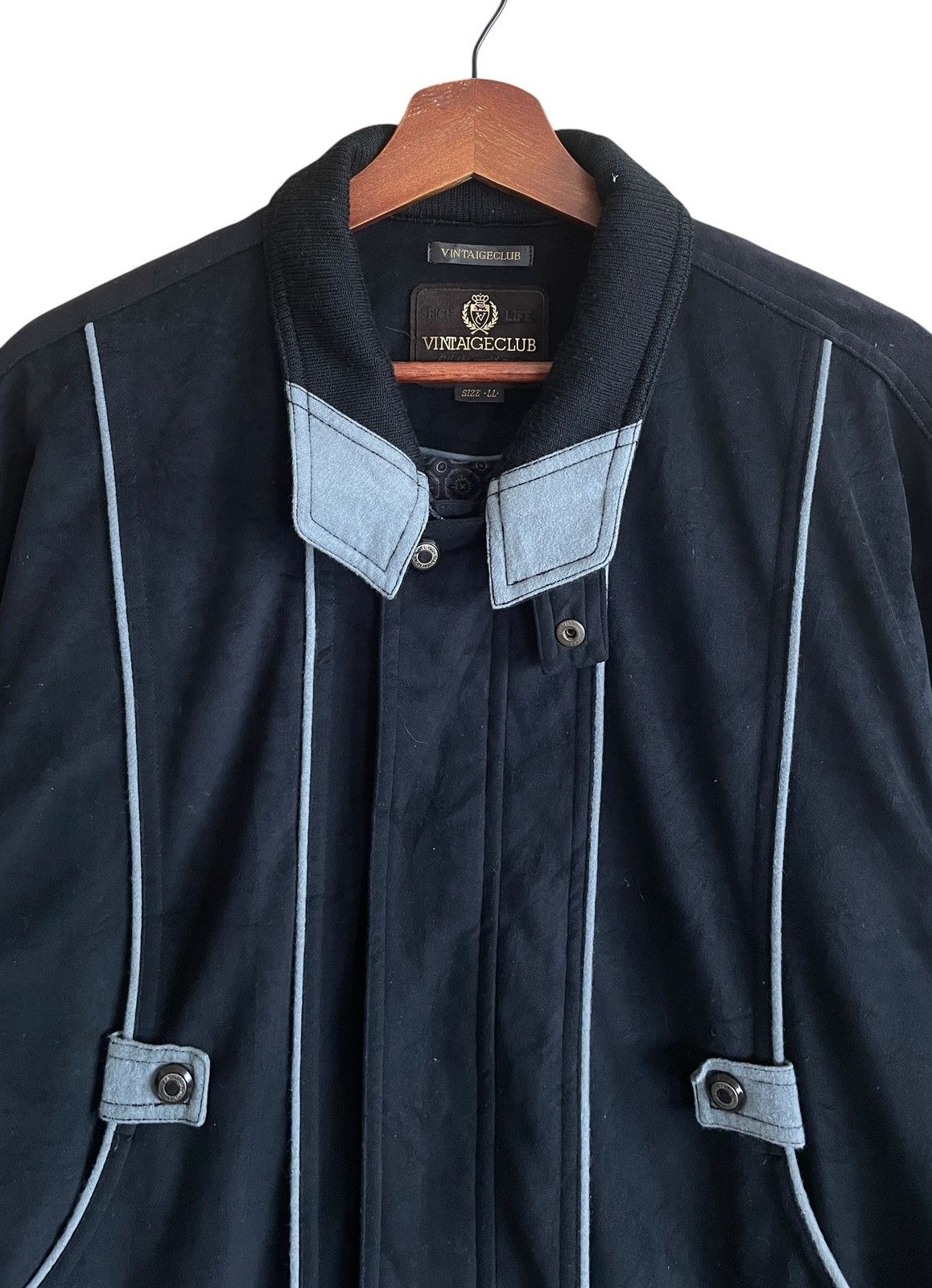 Vintage Vintage Japanese Brand Vintageclub Bomber Jacket 1990s Size US L / EU 52-54 / 3 - 3 Thumbnail