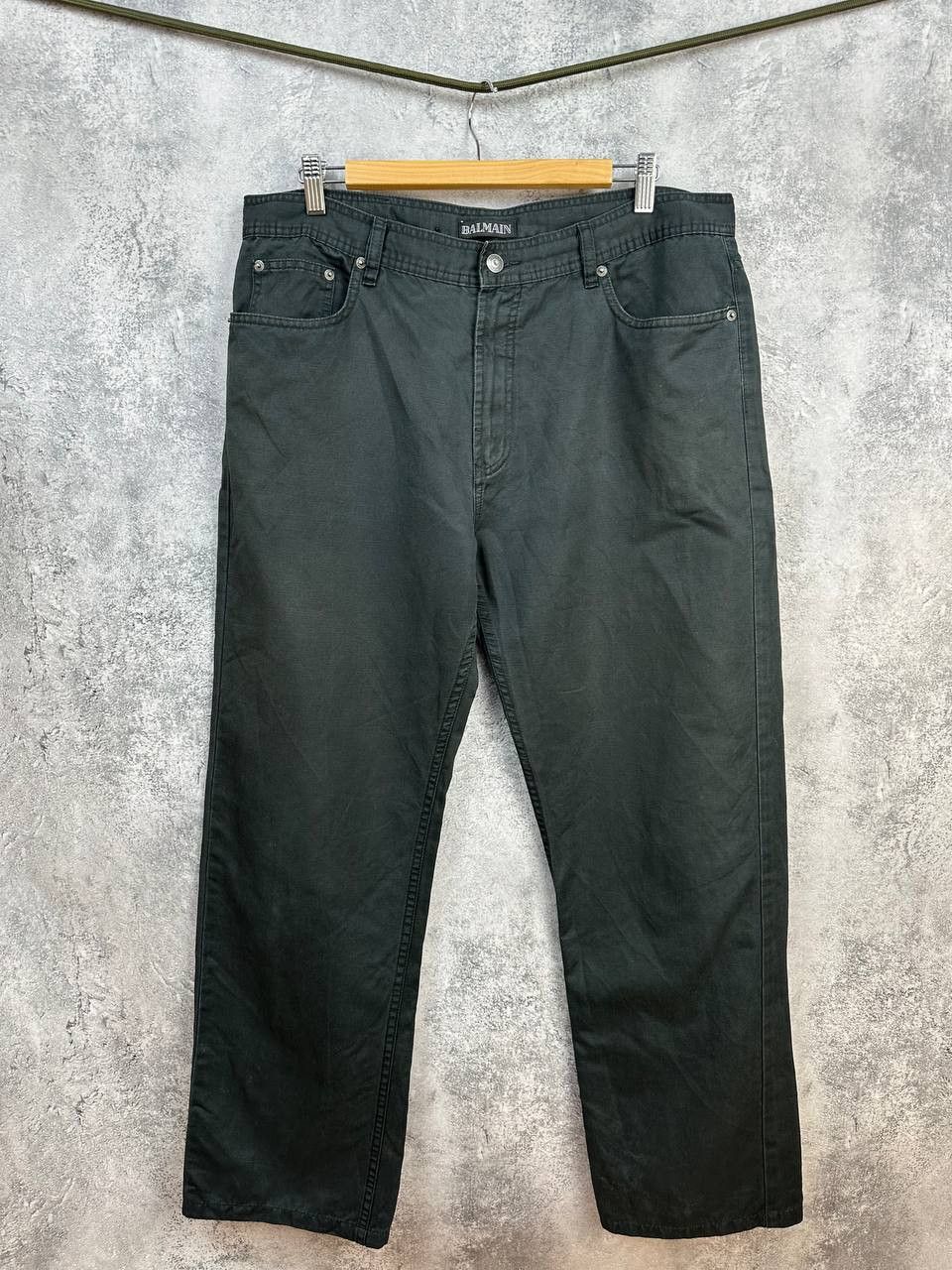 Balmain Balmain Paris Linen Blend Trousers Black Pants Regular Fit Size US 38 / EU 54 - 1 Thumbnail